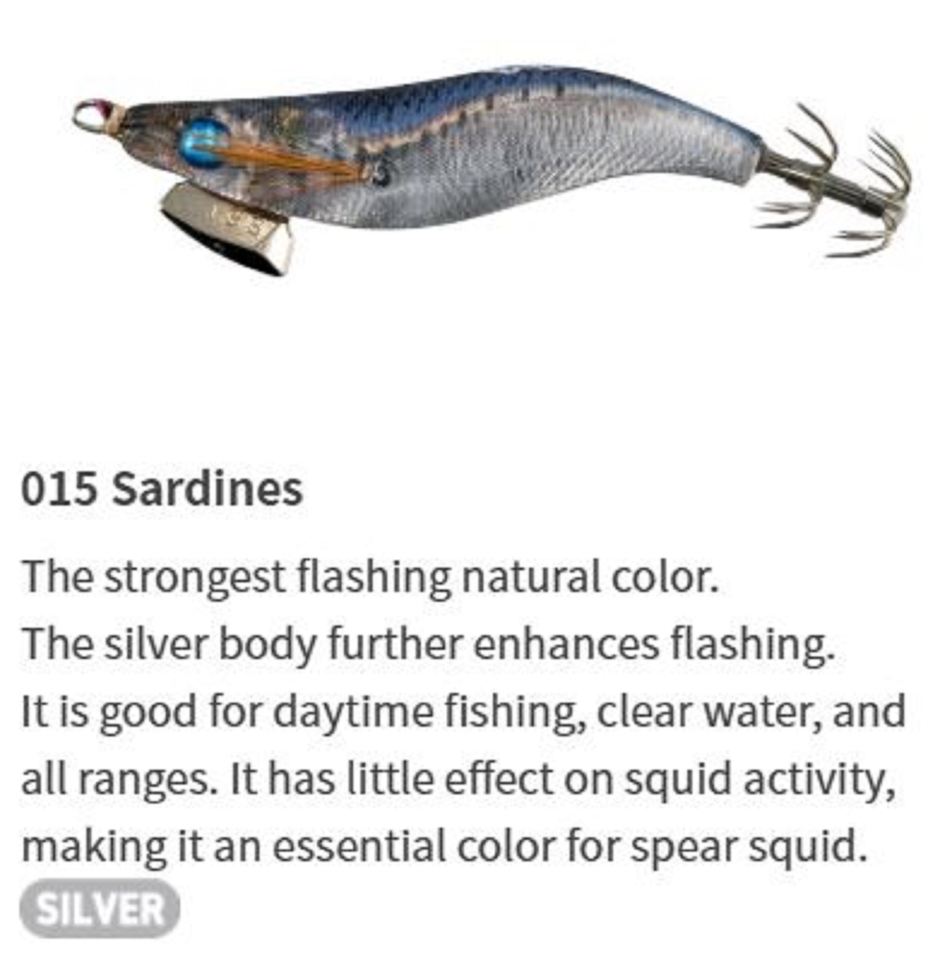 Yamashita Naory Range Squid Jig 1.8S-5 grams-10 sec per m 015 (4747)