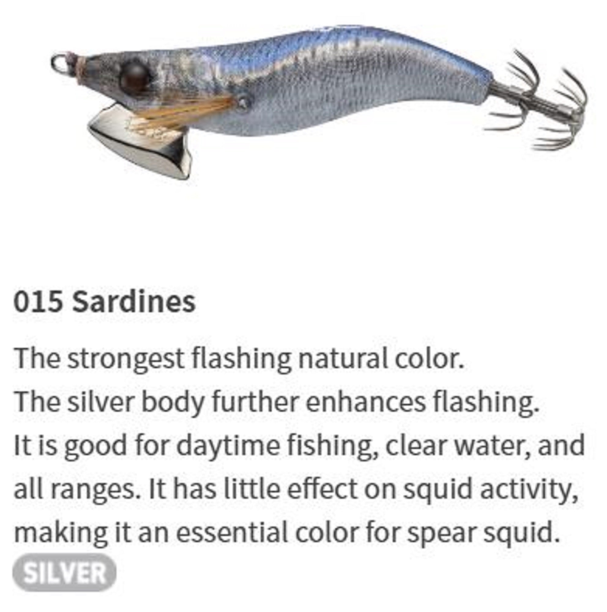Yamashita Naory Range Squid Jig 1.8B-6 grams-3.2 sec per m 015 (4846)