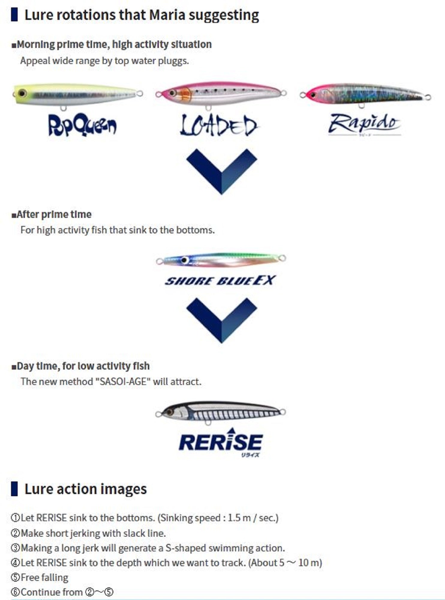 Maria Rerise SS130 55 grams Sinking Lure 003 (5850)
