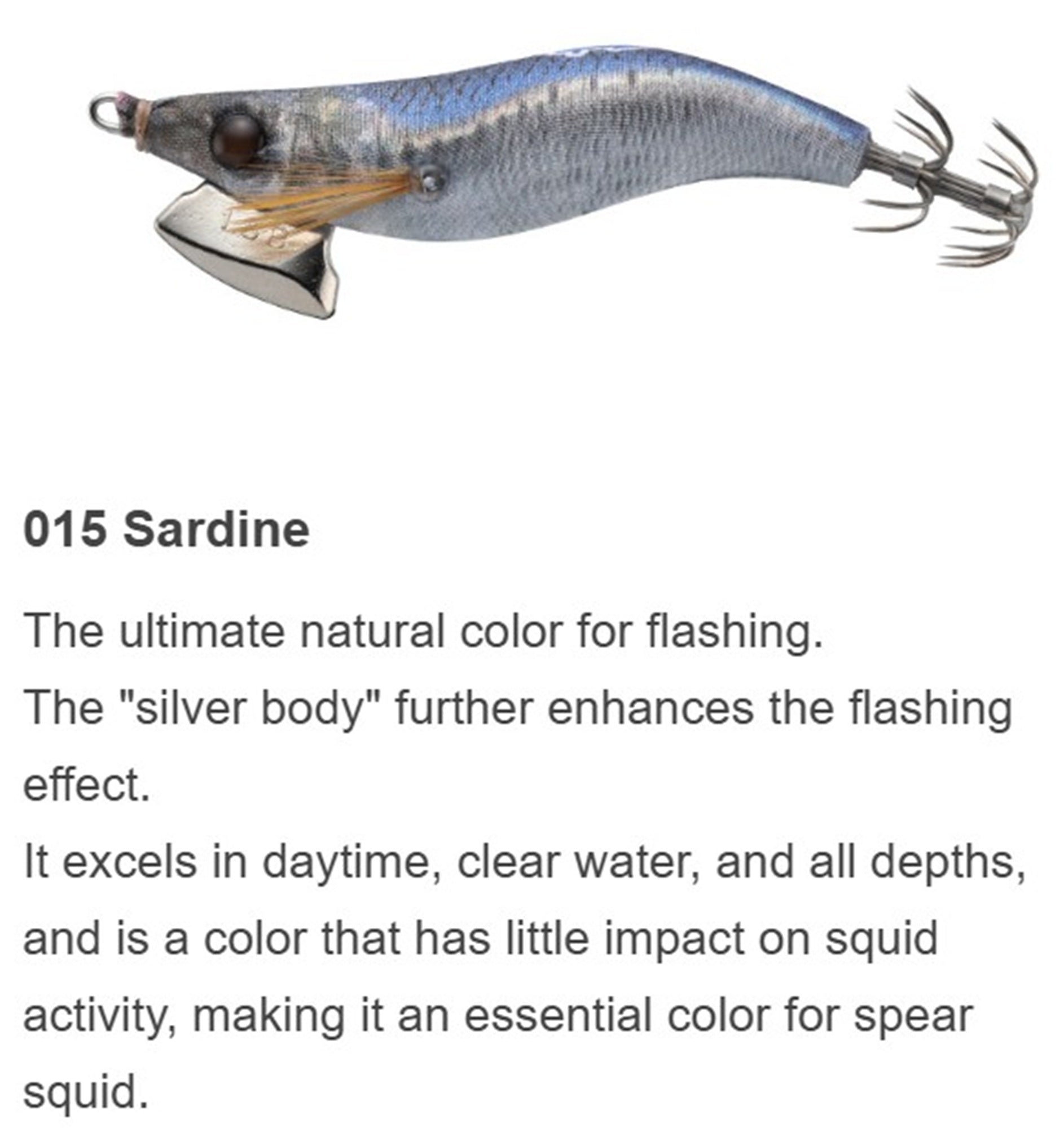 Yamashita Naory Range Squid Jig 1.5B-3.8 grams-4.5 sec per m 015 (6161)
