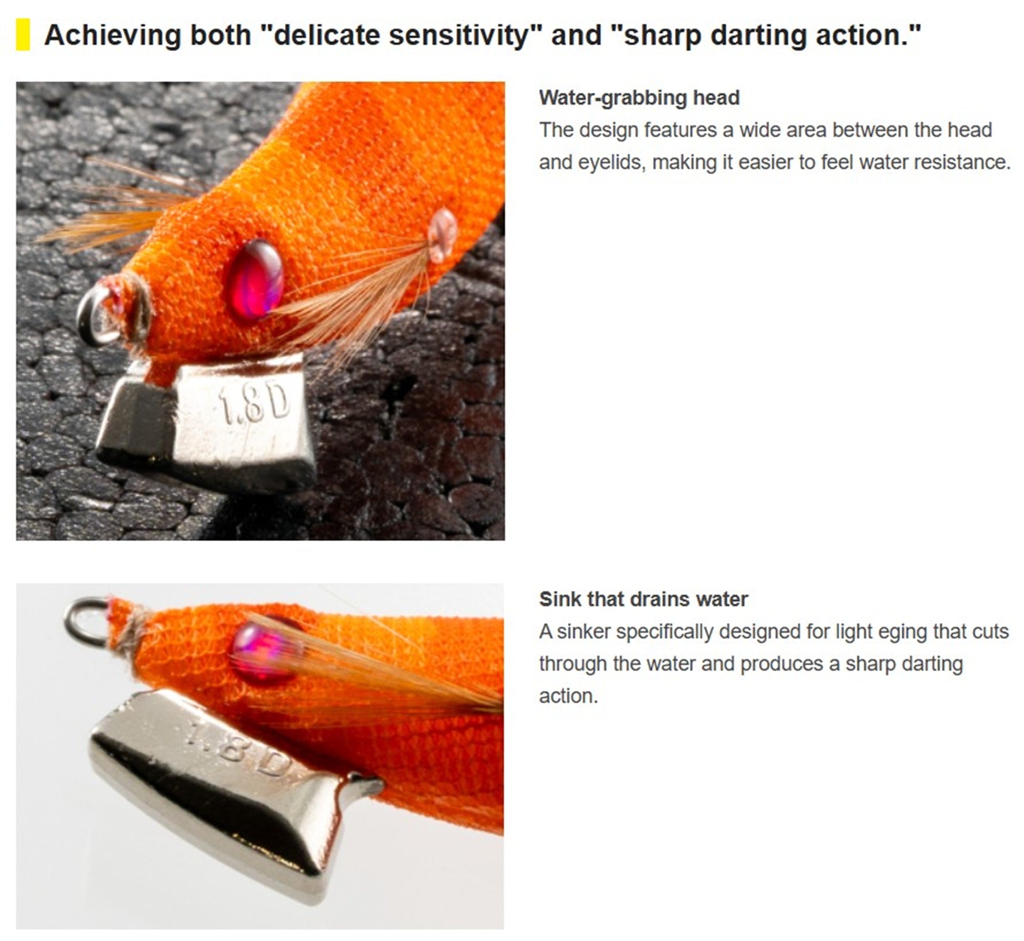 Yamashita Naory Range Squid Jig 1.5D-4.7 grams-3.0 sec per m 015 (6260)