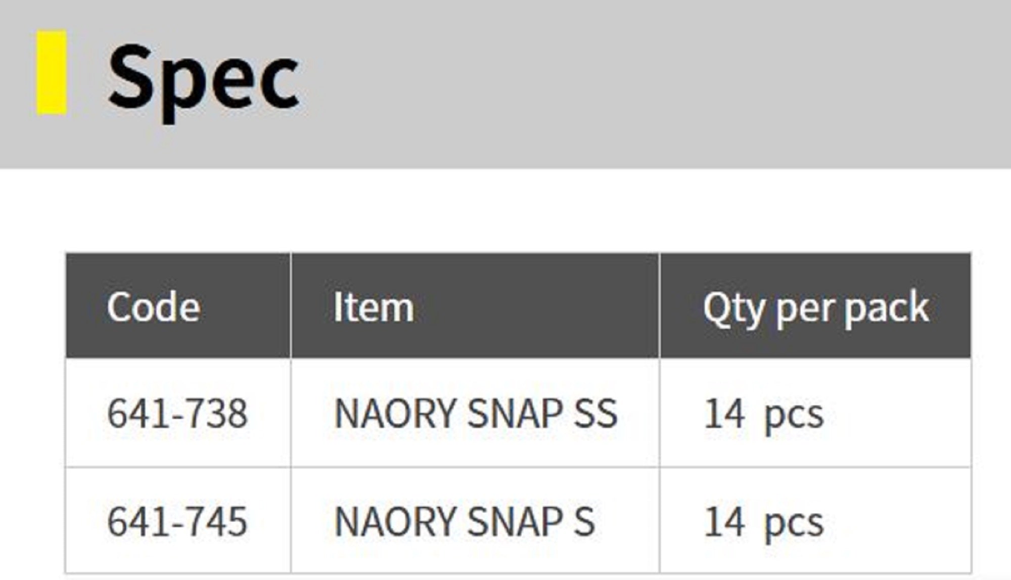 Yamashita Eging Snap Naory Size S (1745)