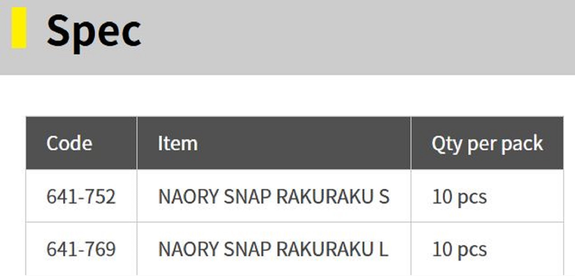 Yamashita Eging Snap Naory Raku Raku Size L (1769)