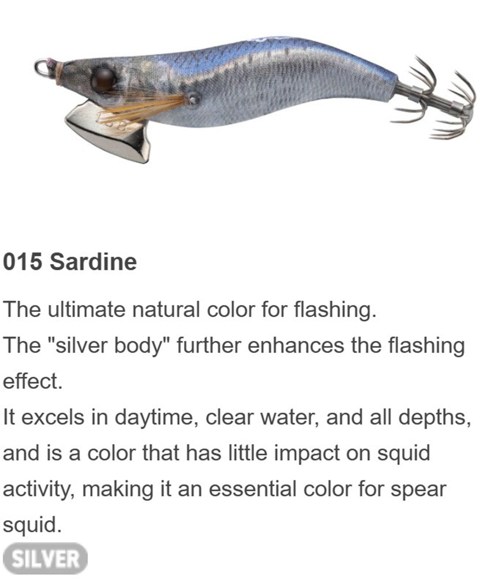 Yamashita Naory Range Squid Jig 2.3B-10 grams-2.5 sec per m 015 (2339)