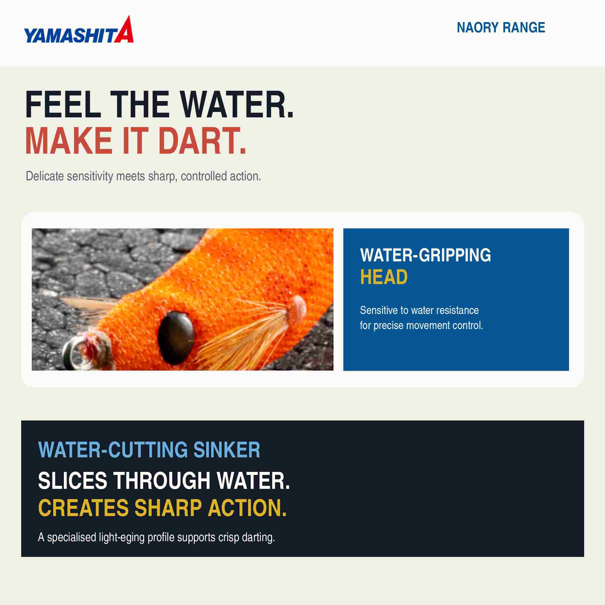 Yamashita Naory Range Squid Jig 1.5B-3.8 grams-4.5 sec per m Z022 (7723)