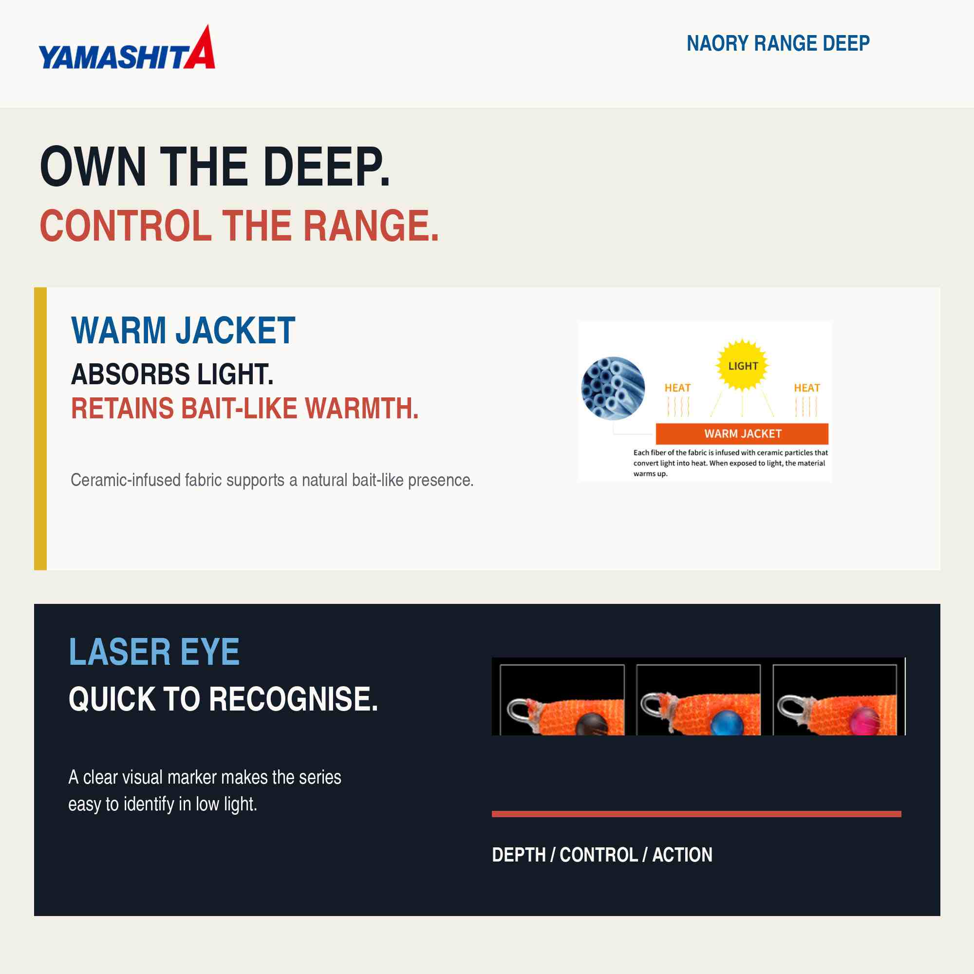 Yamashita Naory Range Squid Jig 1.5D-4.7 grams-3.0 sec per m Z021 (7747)