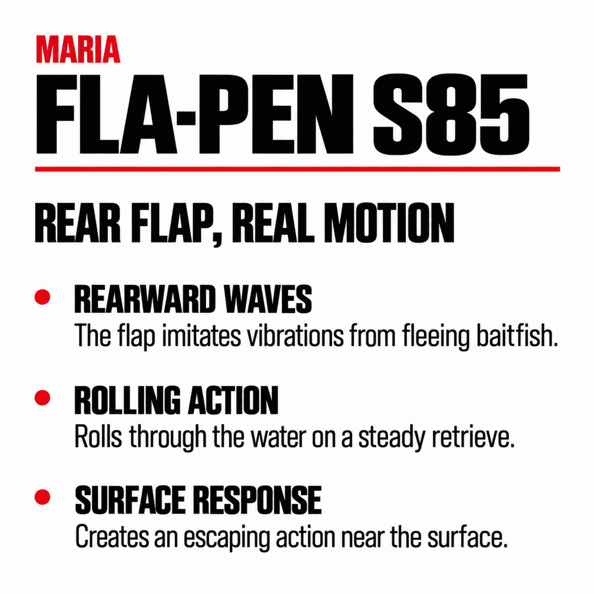 Maria Fla Pen S85 28 grams Sinking Lure 049 (1607)