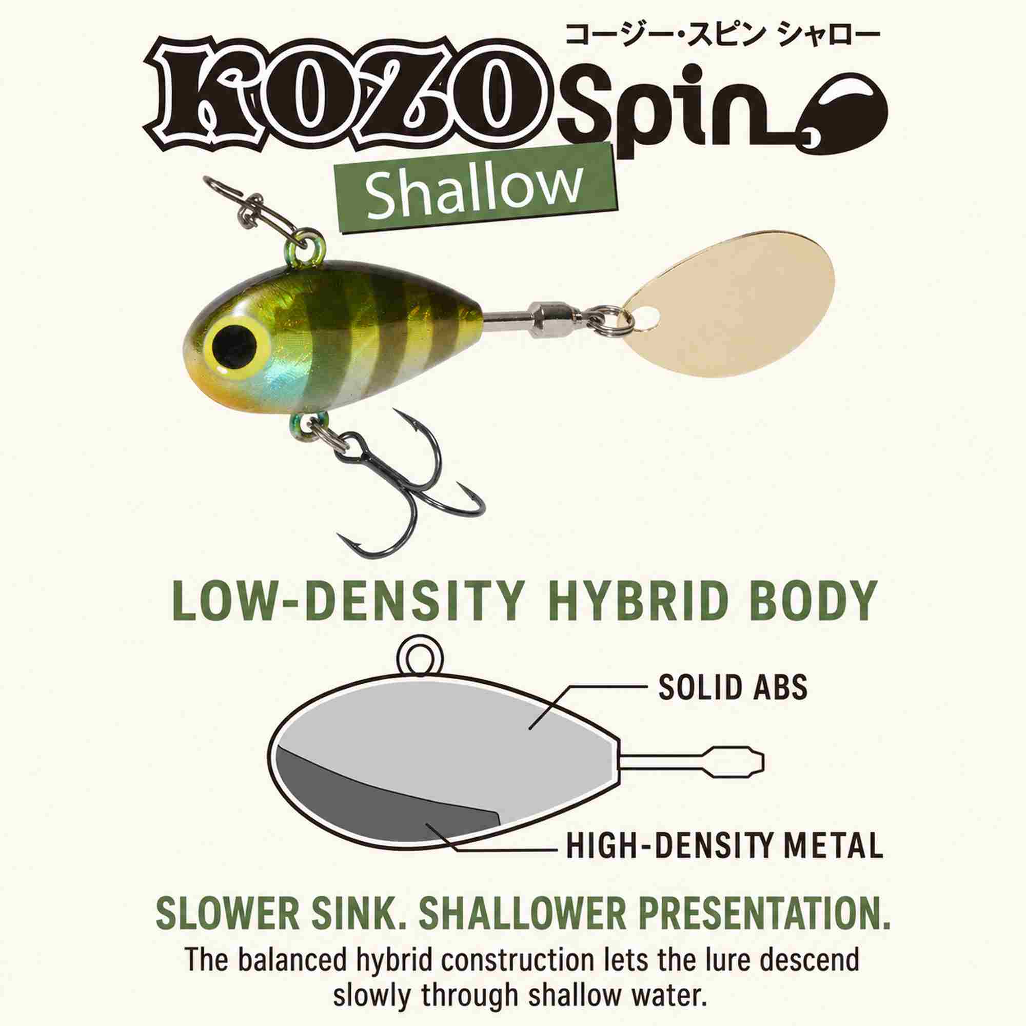 Viva Comoran Kozo Spin Shallow 29mm 8.2 grams Sinking Lure 301N (9054)