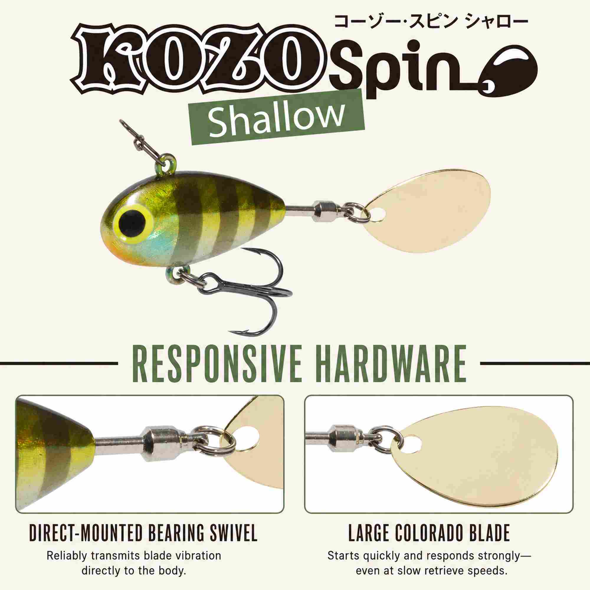 Viva Comoran Kozo Spin Shallow 29mm 8.2 grams Sinking Lure 301N (9054)