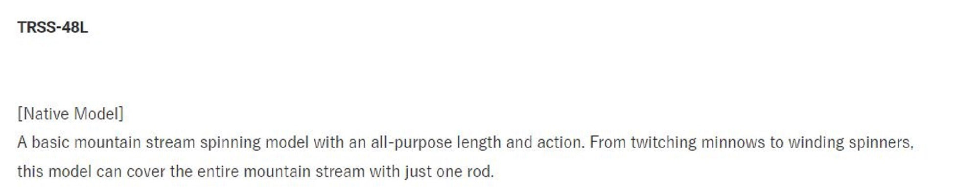 Jackson Rod Spinning Trout Signal TRSS-48L OLV (3531)