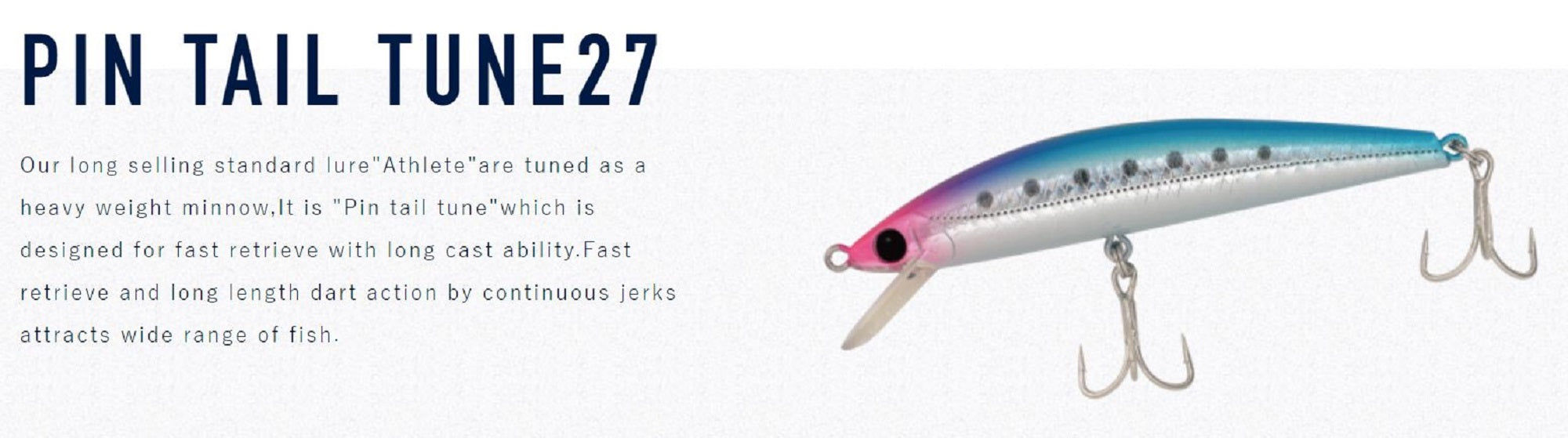 Jackson Pin Tail Tune 27 grams 90 mm Sinking Lure PK (5706)