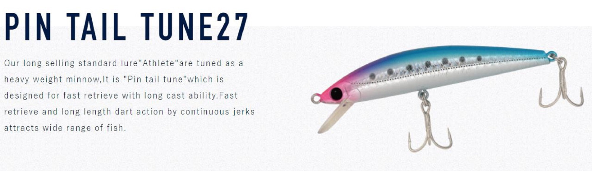 Jackson Pin Tail Tune 27 grams 90 mm Sinking Lure LCD (1864)