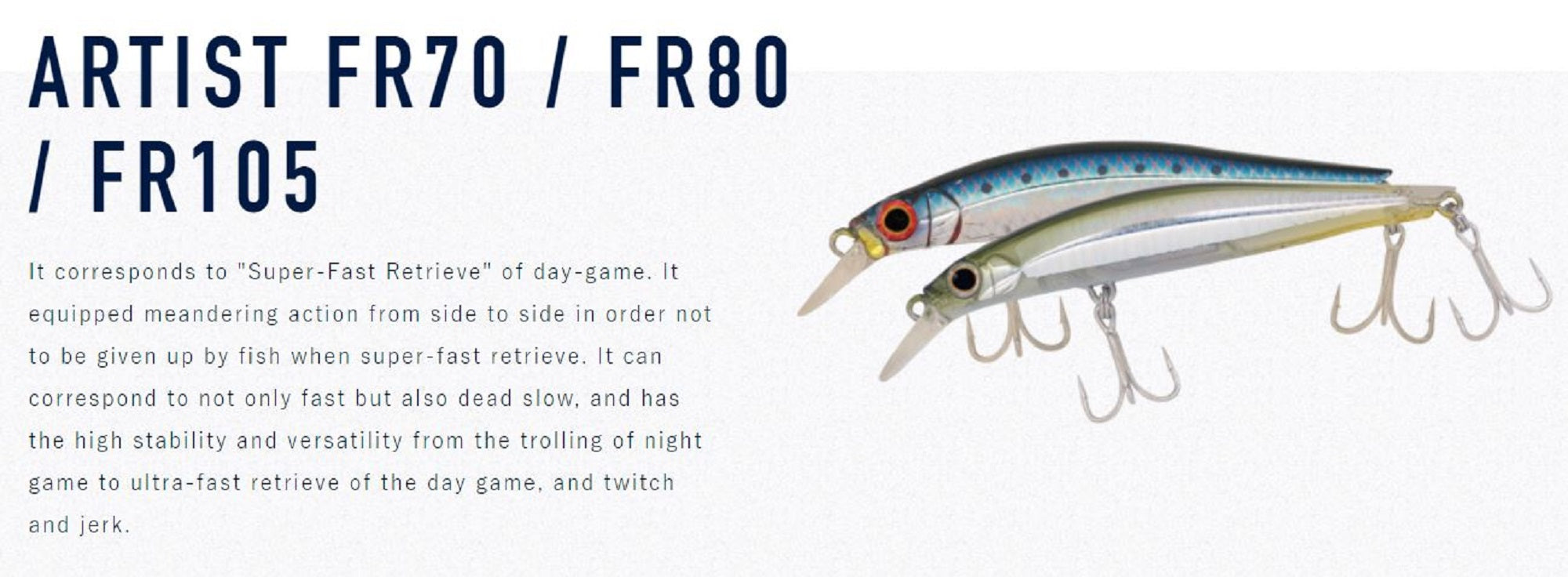 Jackson Artist FR 105 Sinking Minnow Lure FNK (9136)