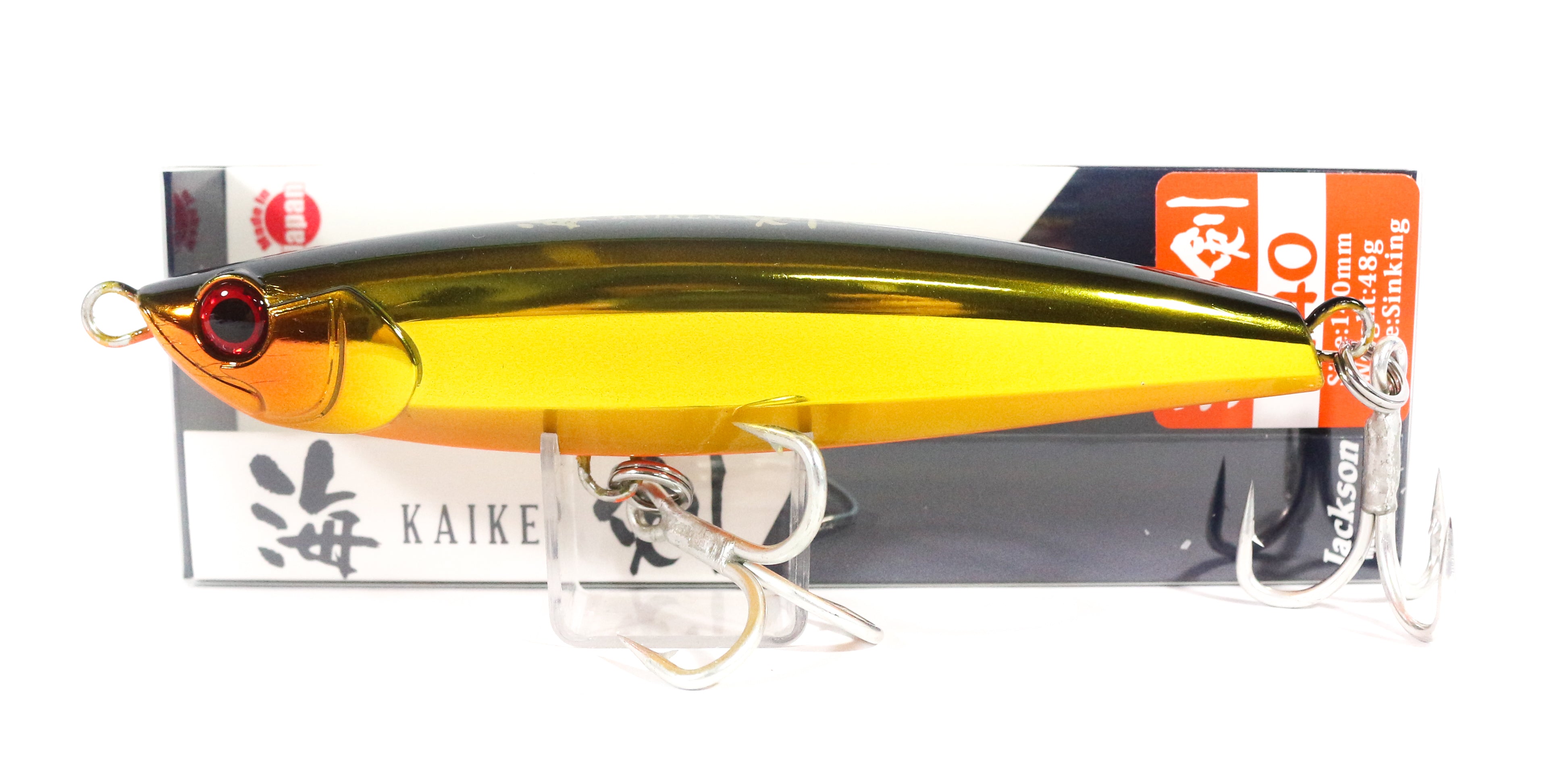 Sale Jackson Kaiken 140 Pencil Sinking Lure 48 grams NGBK (2099)