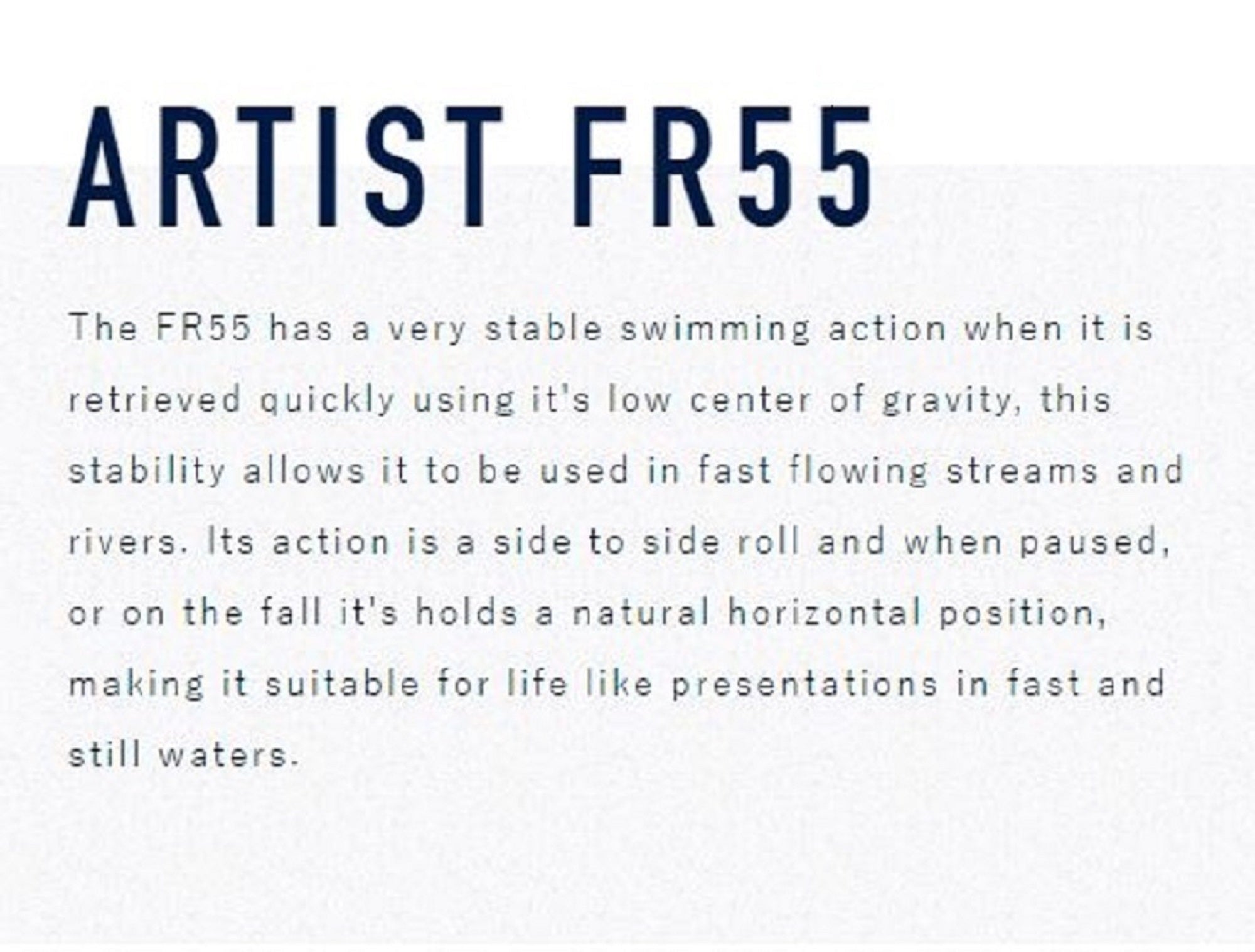 Jackson Artist FR 55 Sinking Minnow Lure WRD (5502)