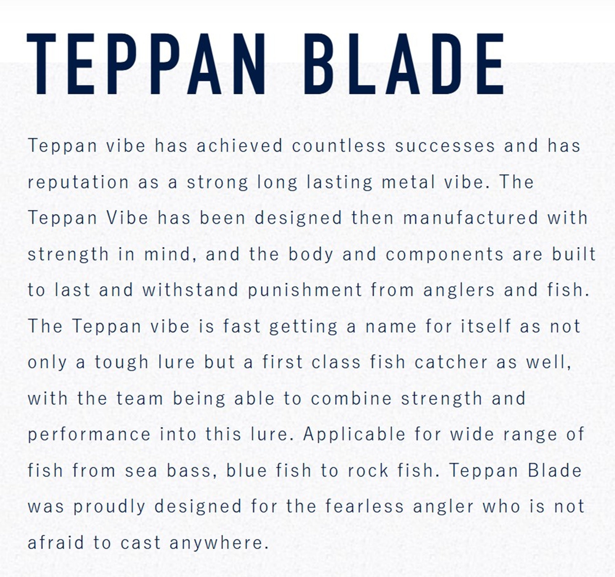 Jackson Teppan Blade Metal Vibration 20 grams 56 mm Sinking Lure GCH (8169)