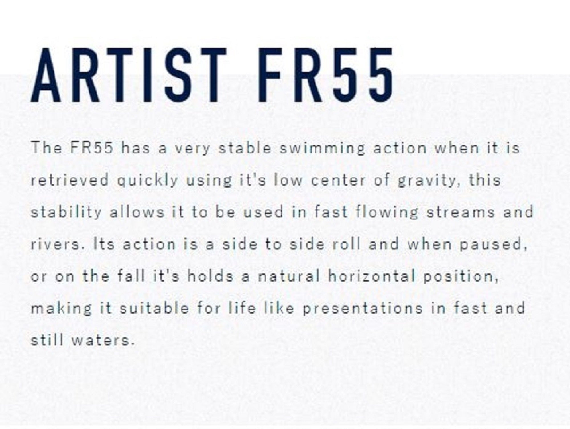 Jackson Artist FR 55 Sinking Minnow Lure LYM (0483)