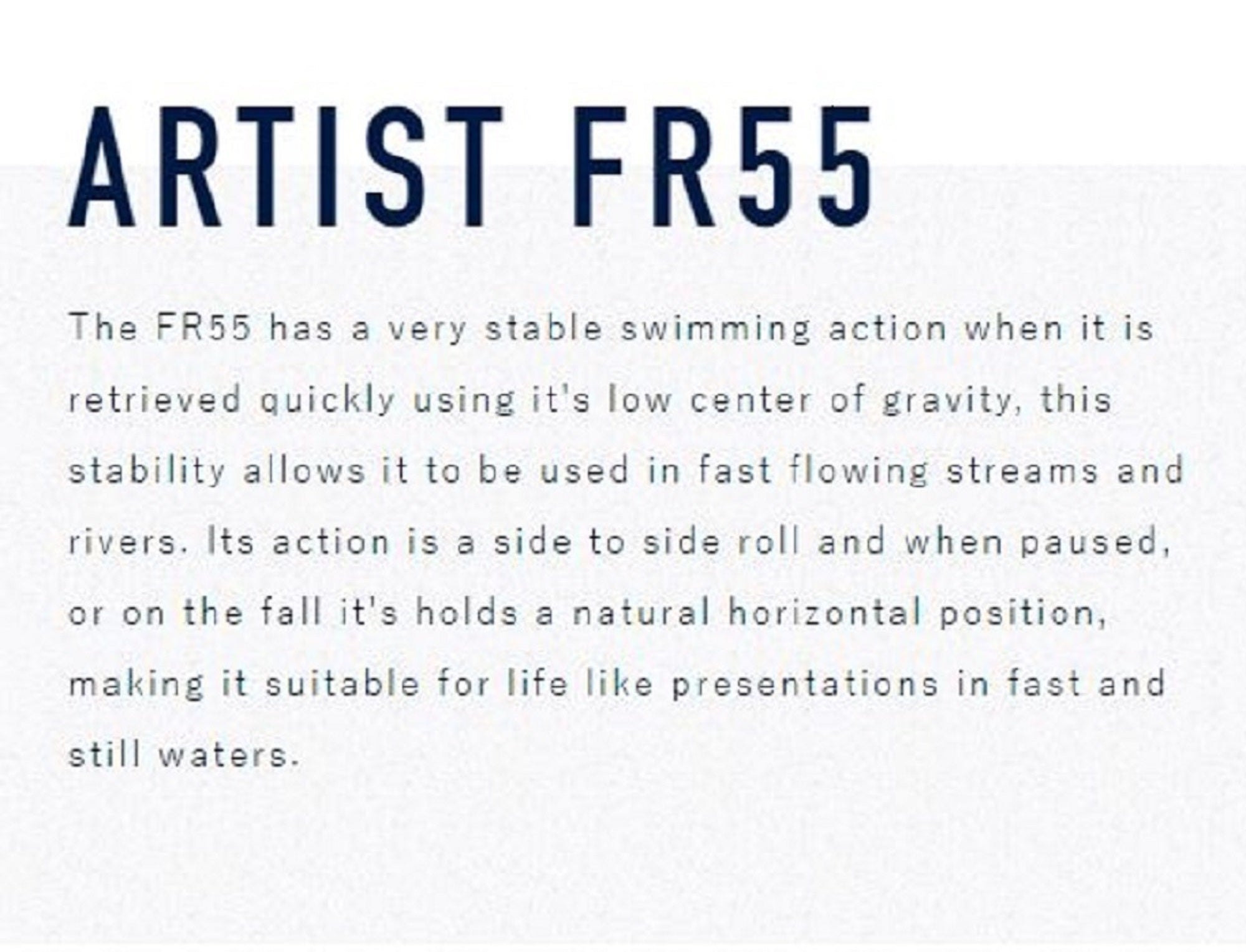 Jackson Artist FR 55 Sinking Minnow Lure Vairon Nuptial (3620)