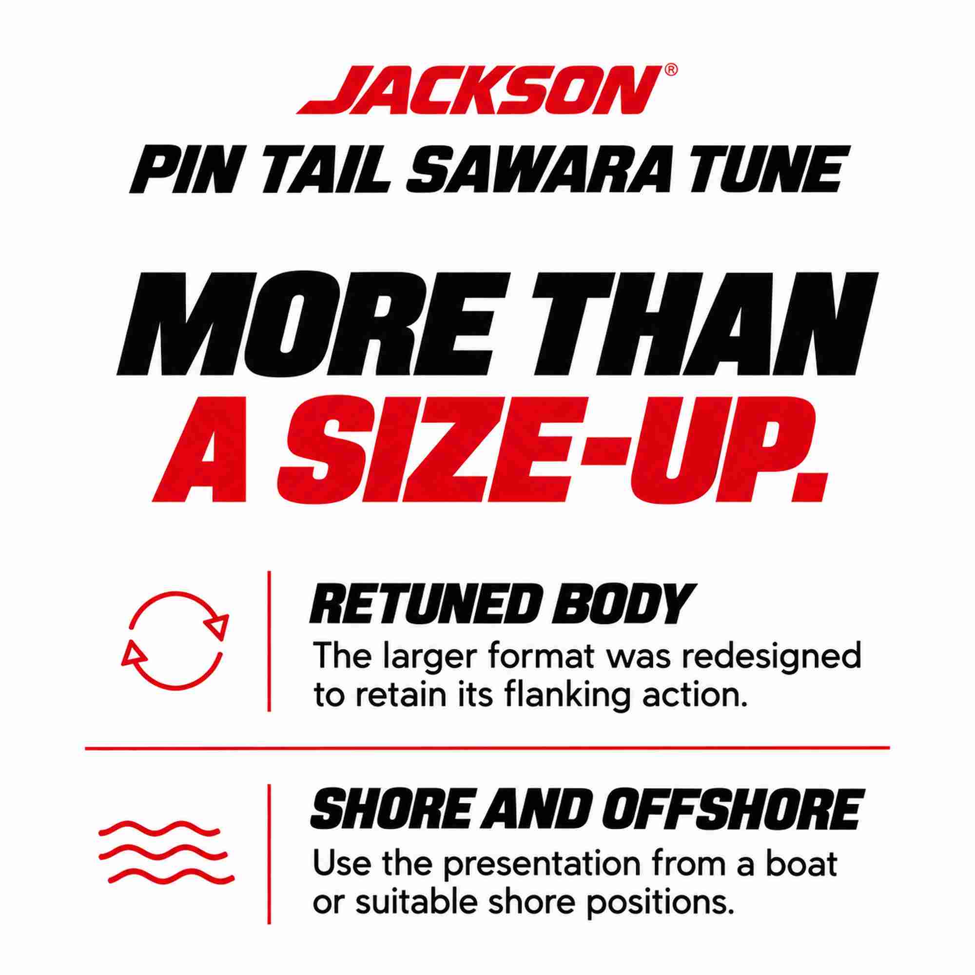 Jackson Pin Tail Sawara Tune 42 grams 120 mm Sinking Lure SRI (3996)