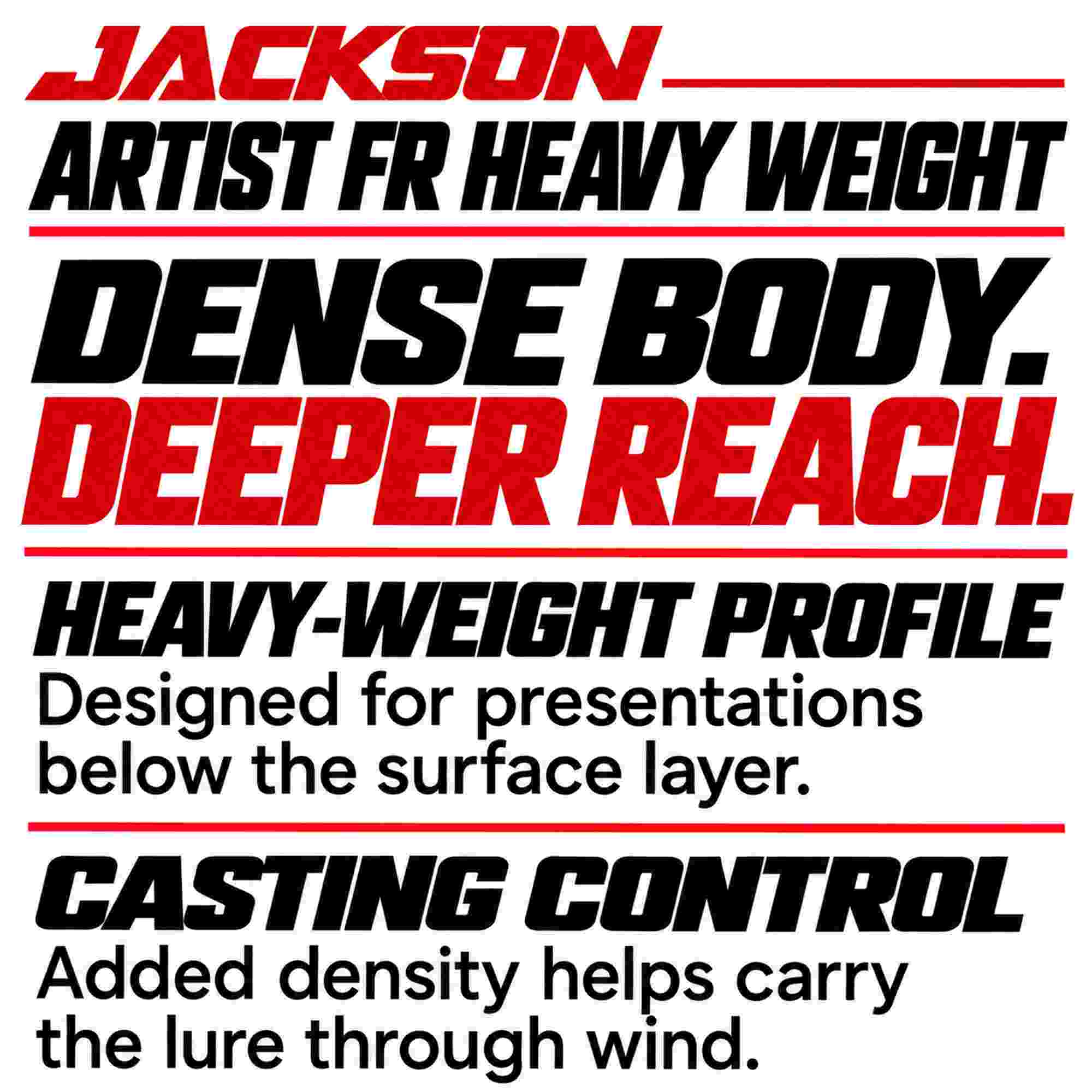 Jackson Artist FR 85HW Sinking Minnow Lure PWH (7673)