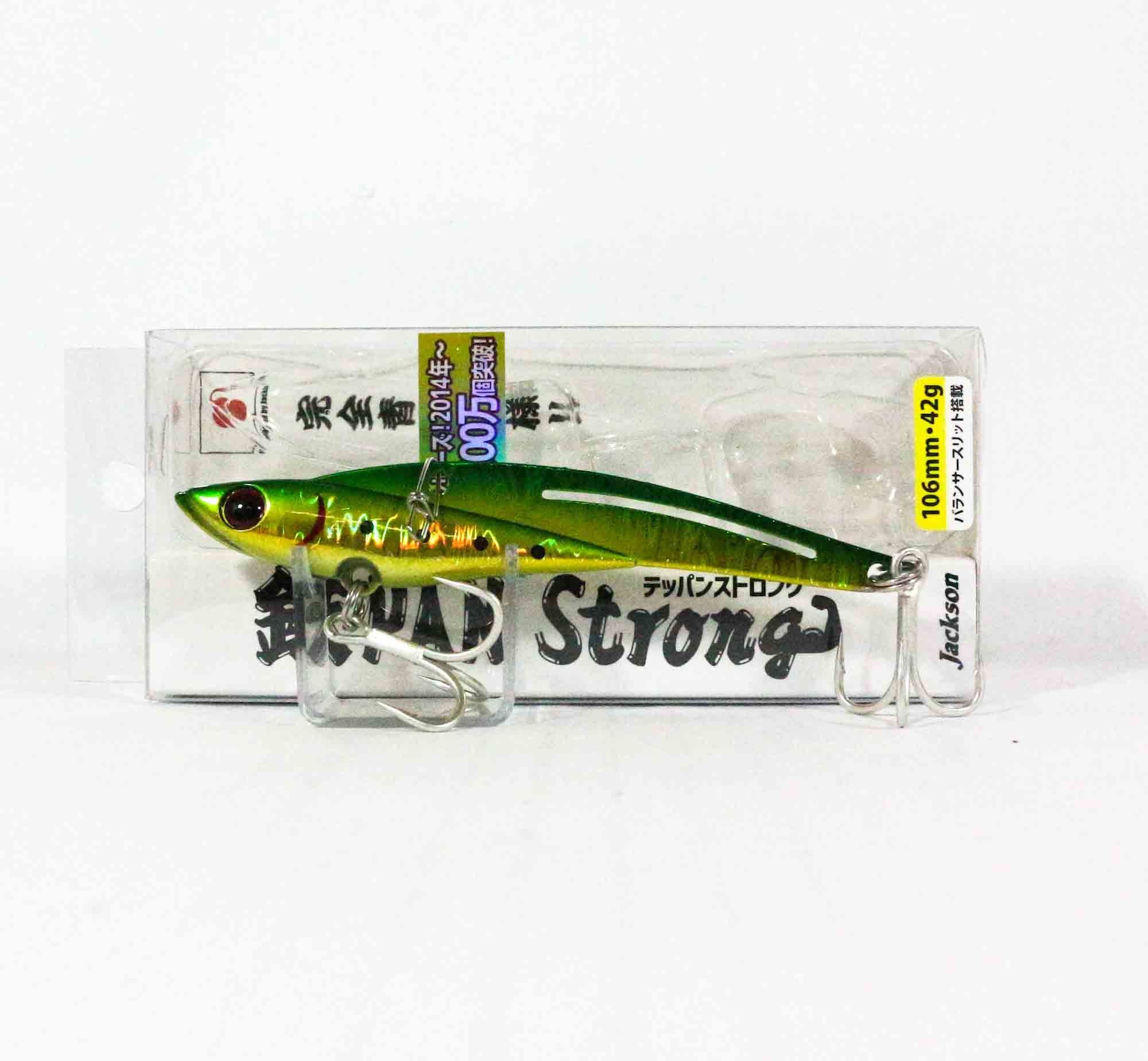 Sale Jackson Teppan Strong Vibration 42 grams 106mm Sinking Lure GGR (8076)