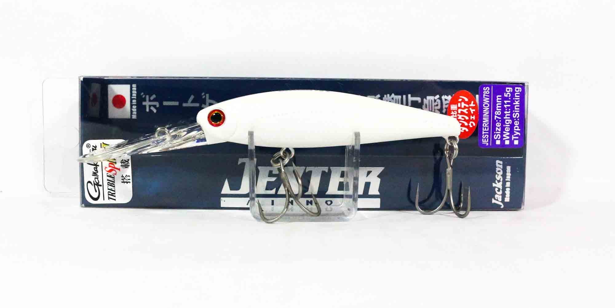Jackson Jester Minnow 78S Sinking Lure WHT (9912)