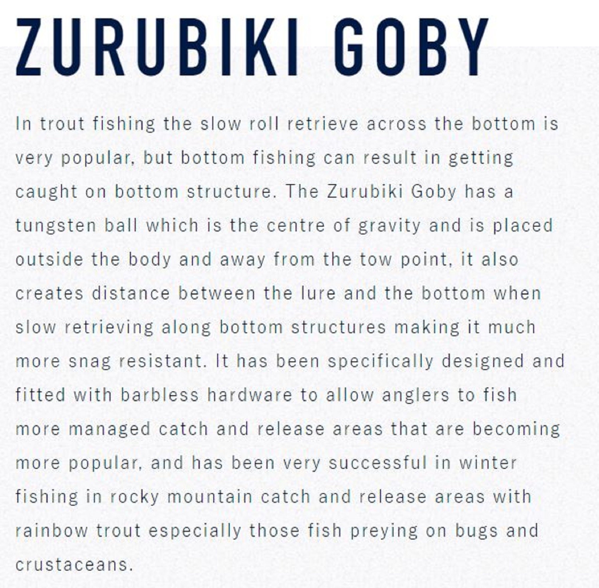 Jackson Zuribiki Goby 45 Sinking Lure GAL (1441)