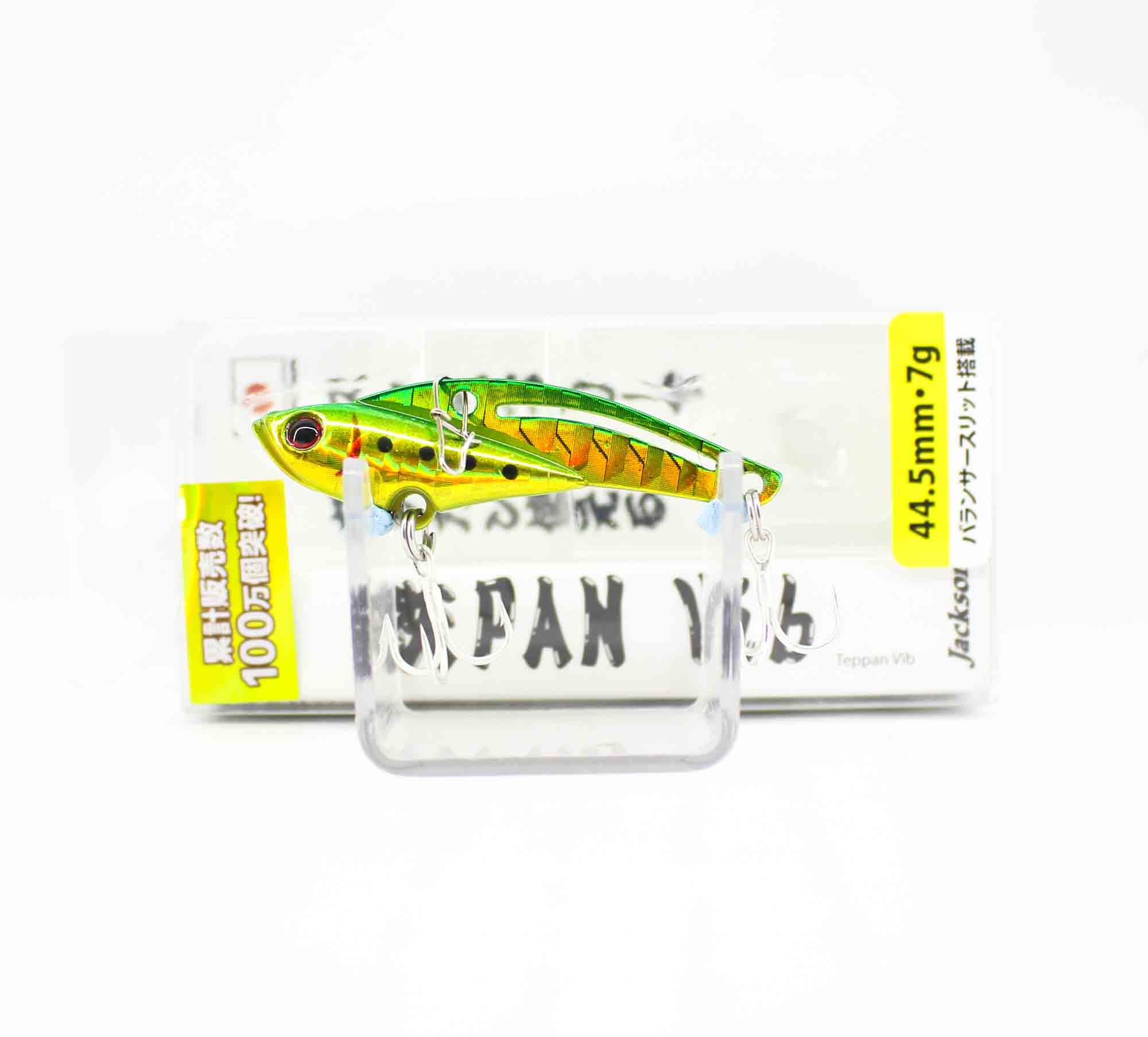 Sale Jackson Teppan Metal Vibration 7 grams 44.5 mm Sinking Lure GGR (1984)