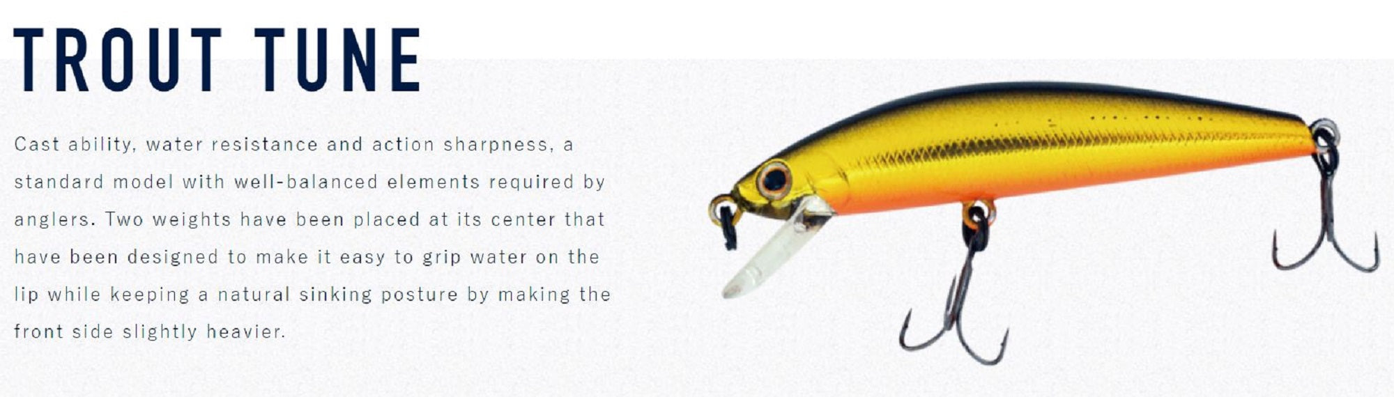 Jackson Trout Tune 55 HW Heavy Weight Sinking Lure GYM (9737)