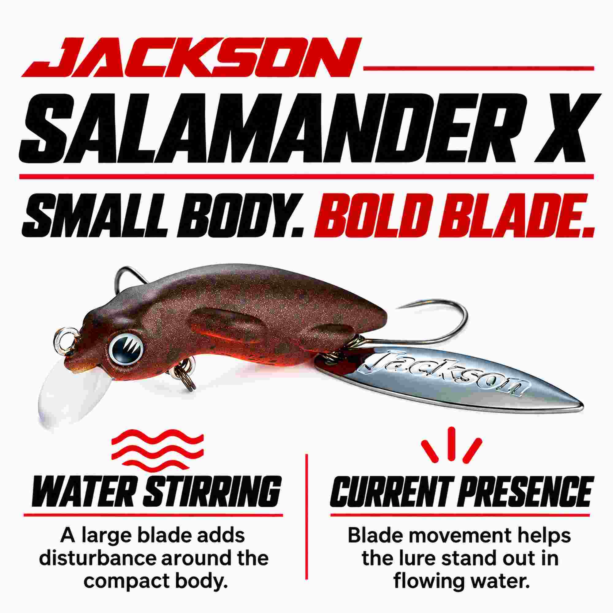 Jackson Salamander X 35mm 2.7 grams Sinking Lure KUR (1117)