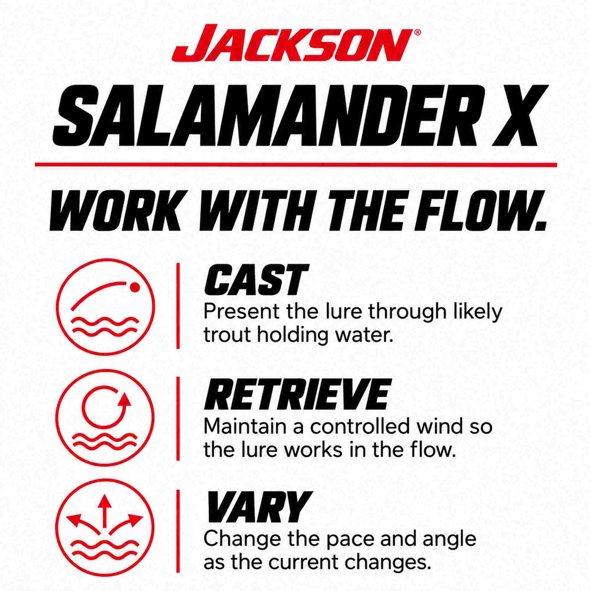 Jackson Salamander X 35mm 2.7 grams Sinking Lure MET (1124)