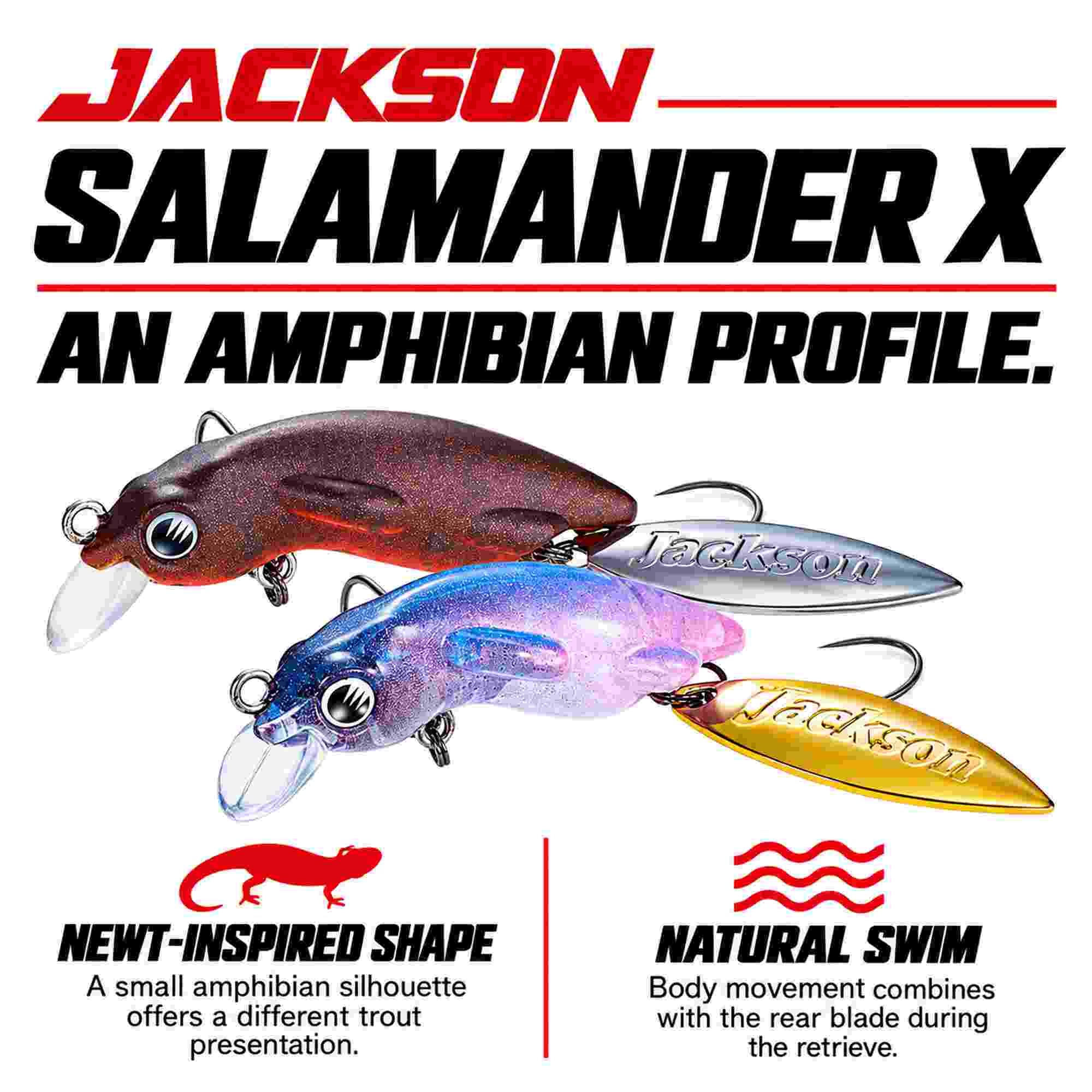 Jackson Salamander X 35mm 2.7 grams Sinking Lure PBL (1131)