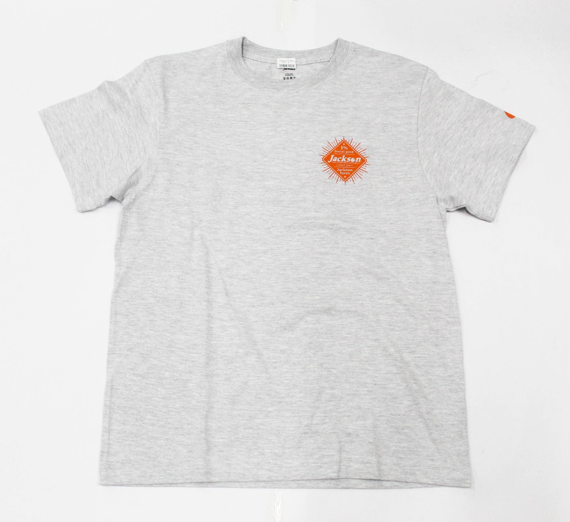 Jackson T-shirt Logo Casual Tee Ash Size L (6098)