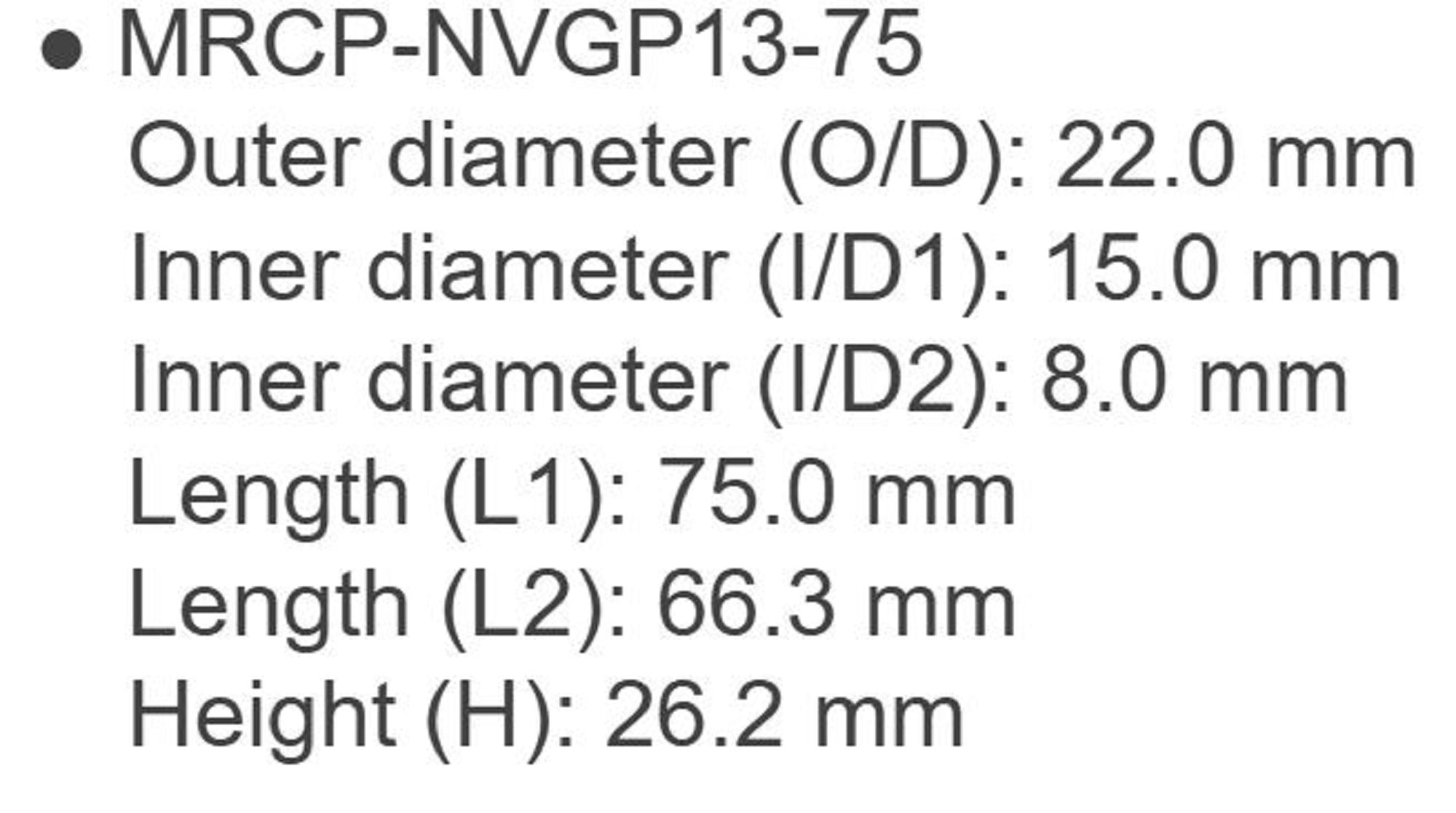 Fuji MRCP-NVGP Size 13-75 Neo Carbon Grip x 1 (3734)