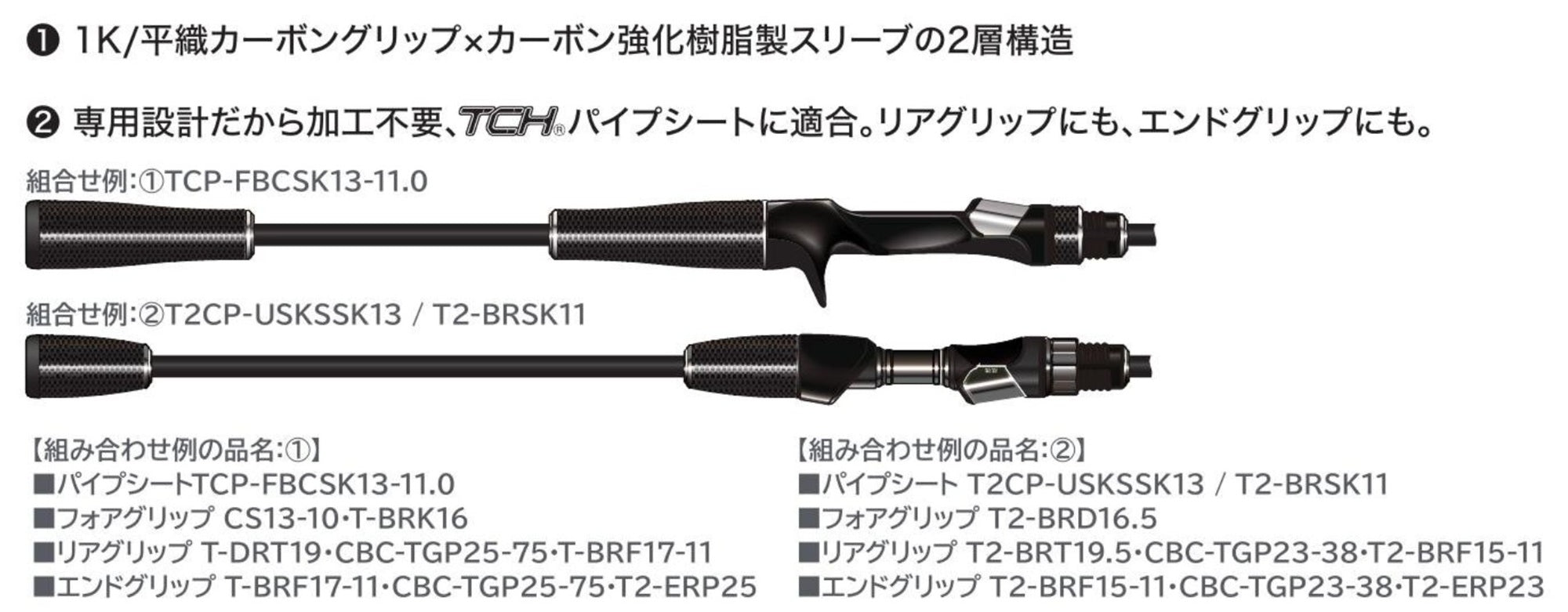 Fuji CBC-TGP Size 25-75 Rear End Grip x 1 (3895)