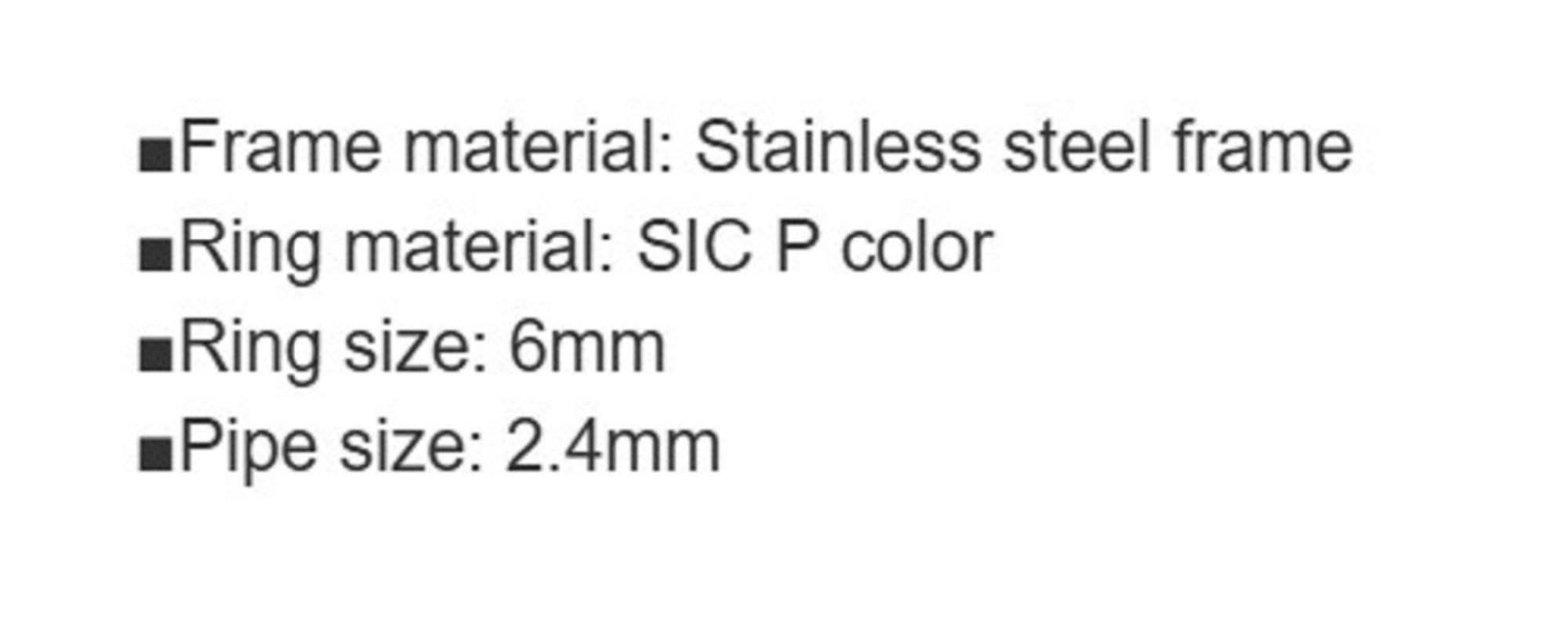Fuji PLNSG Size 8 Rod Guide Stainless Frame SIC x 1 (6404)