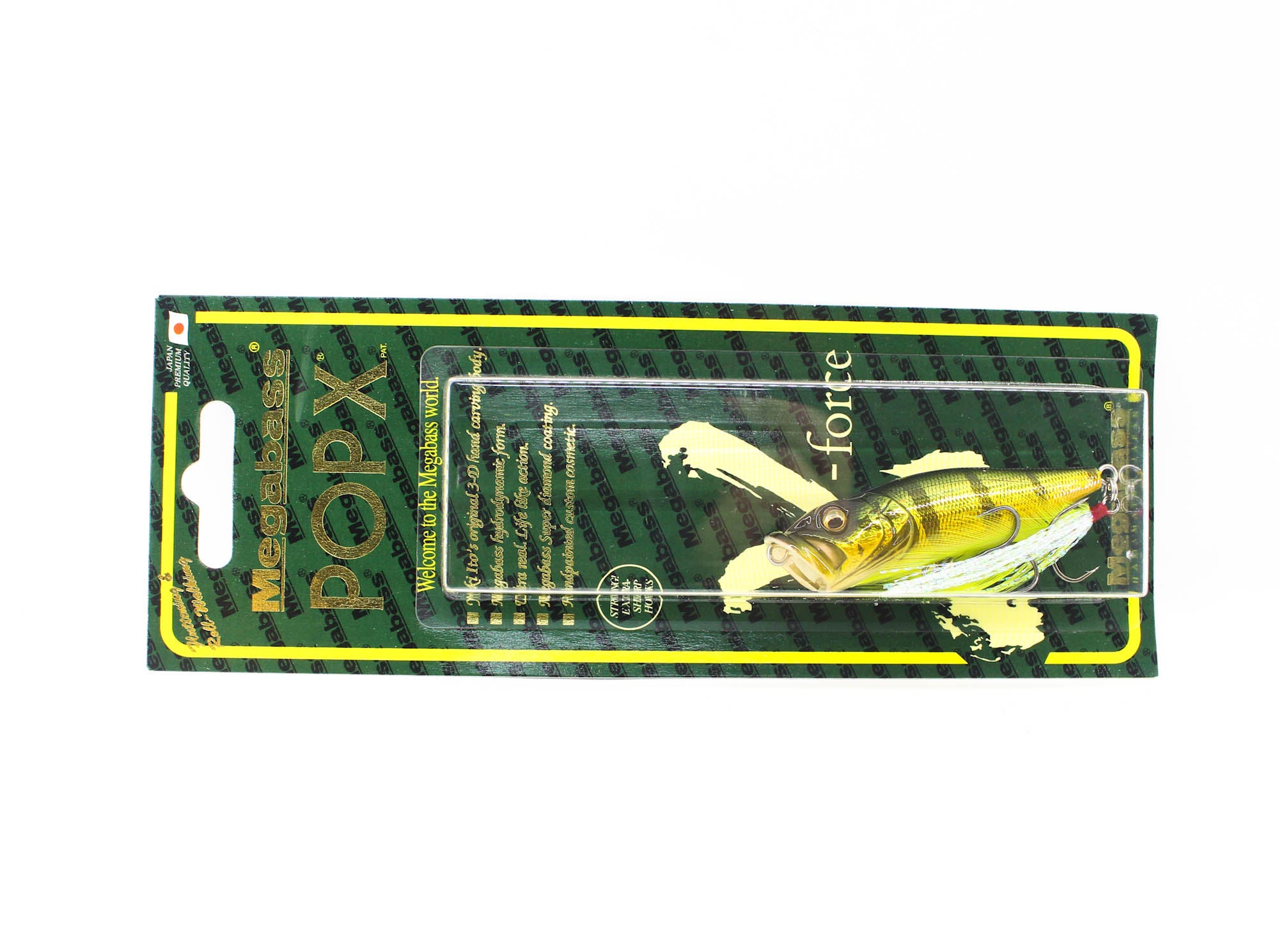 Megabass Pop X Standard 64 mm 7 grams Floating Lure GG Peacock (2273)