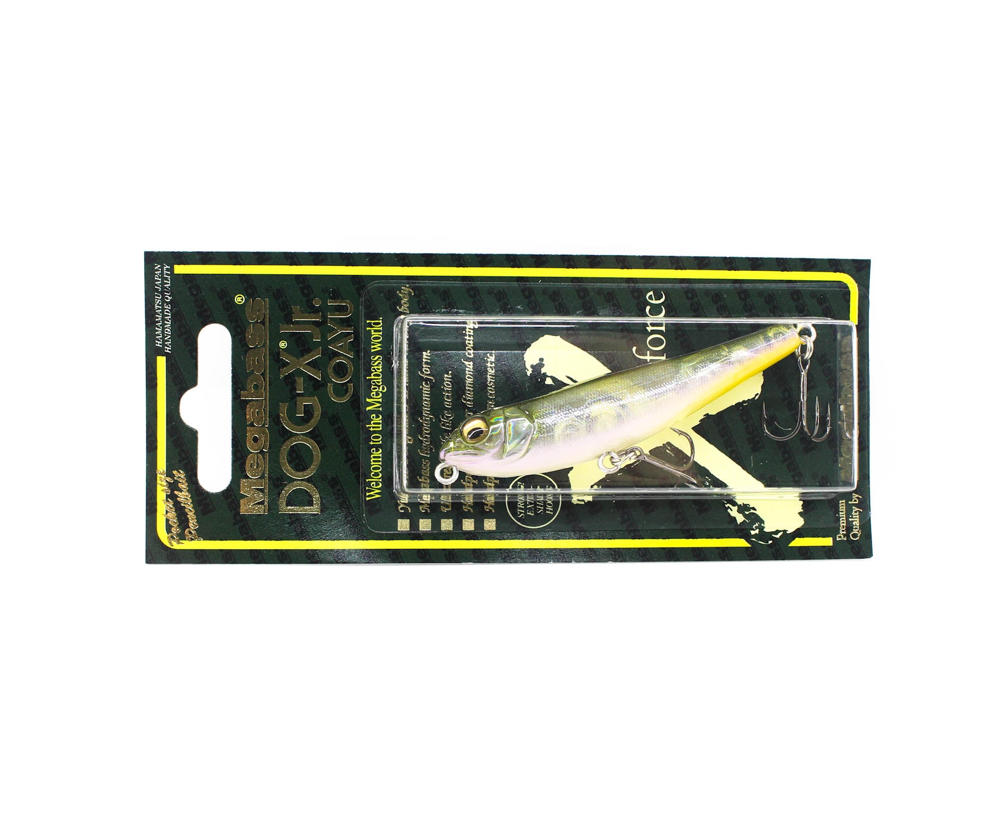 Megabass Dog X Junior Coayu 71mm 5.8 grams Floating Lure GG Avocado (9753)