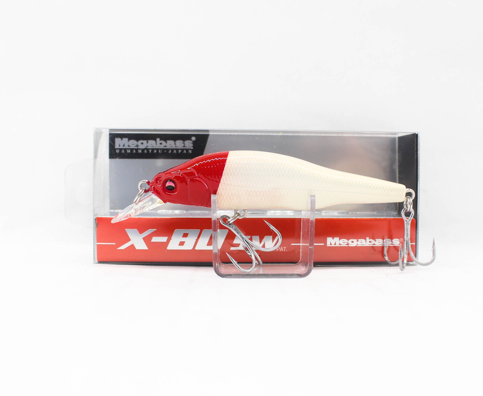 Megabass X-80 SW Slow Sinking Lure PM Red Head (0031)