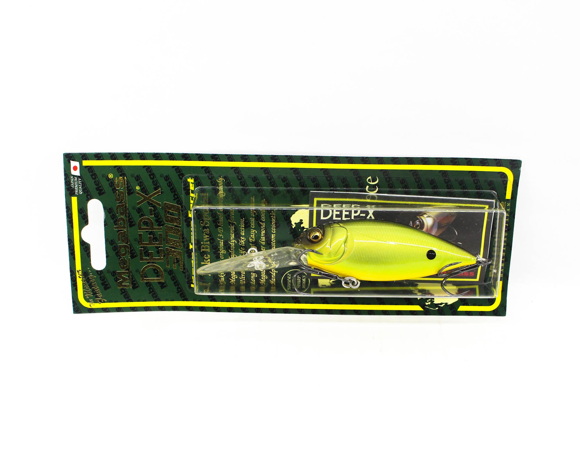 Megabass Deep X 300 75 mm 21 grams Floating Lure Strike Chart (5907)