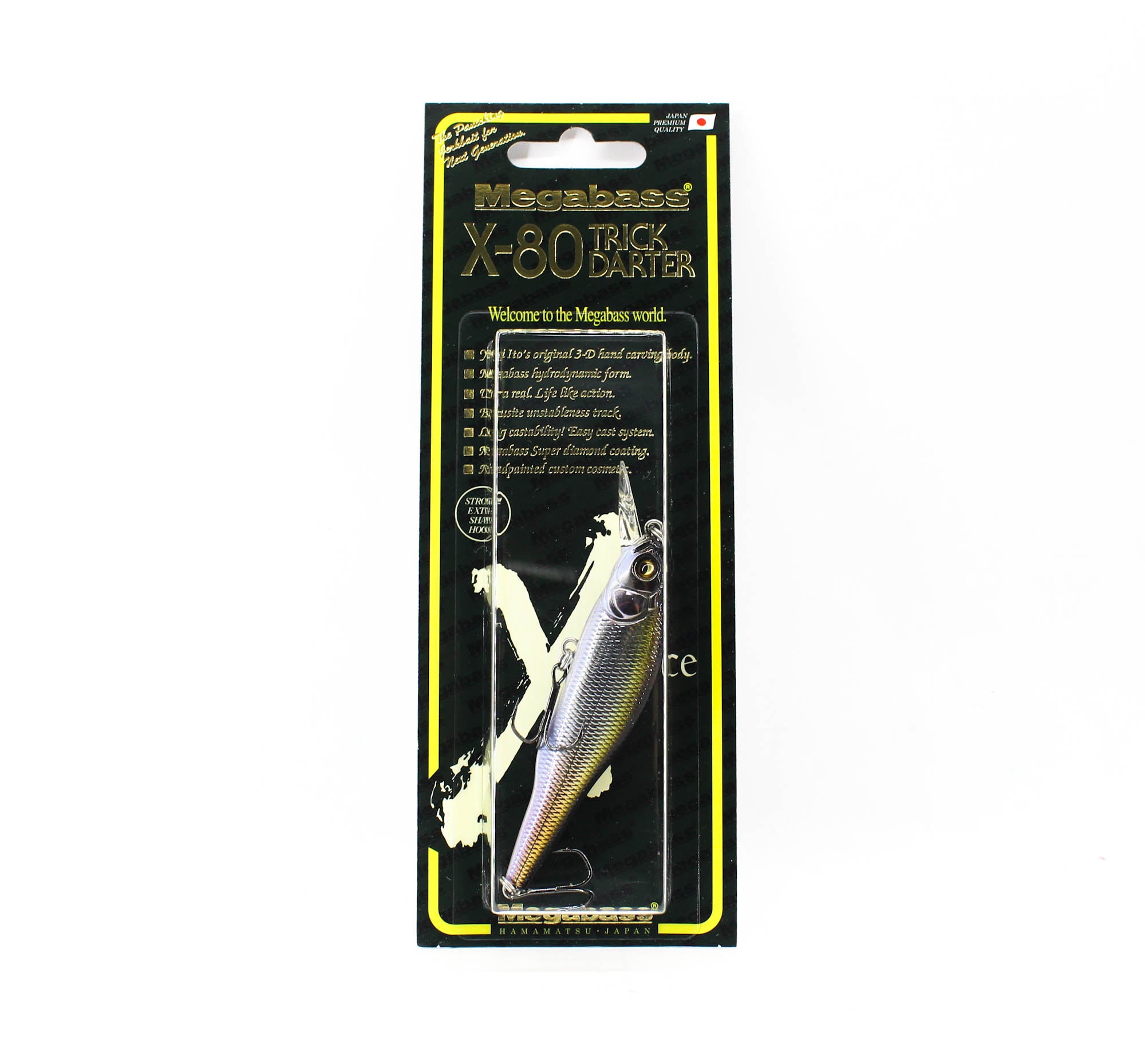 Megabass X-80 Trick Darter Suspend Lure M Cosmic Shad (6034)