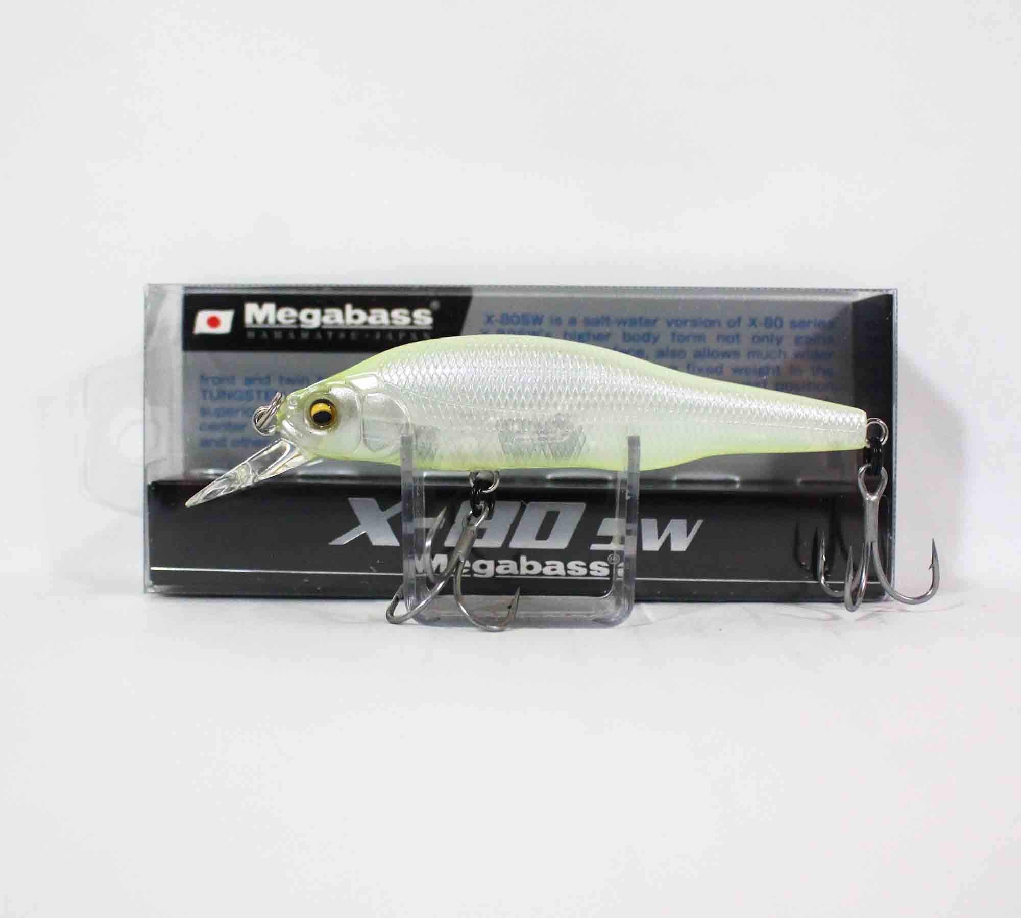 Megabass X-80 SW Slow Sinking Lure PM Sheethrough Lemon (8857)