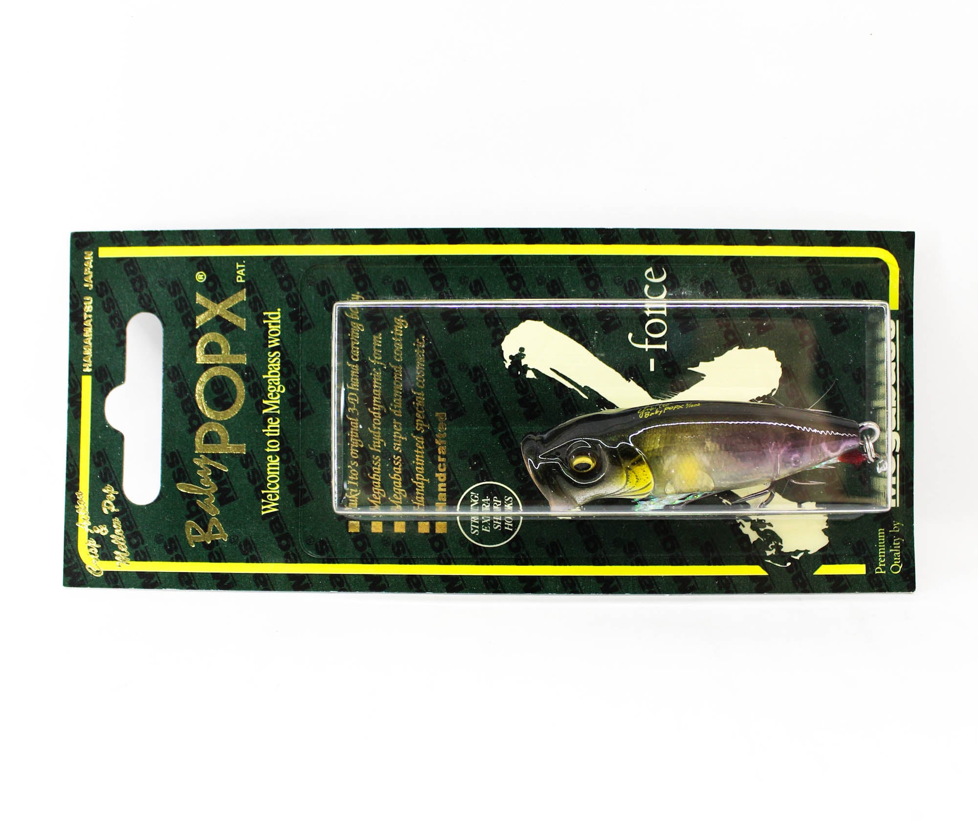 Megabass Pop X Baby 50 mm 3/16 oz Floating Lure See through Koayu (9106)