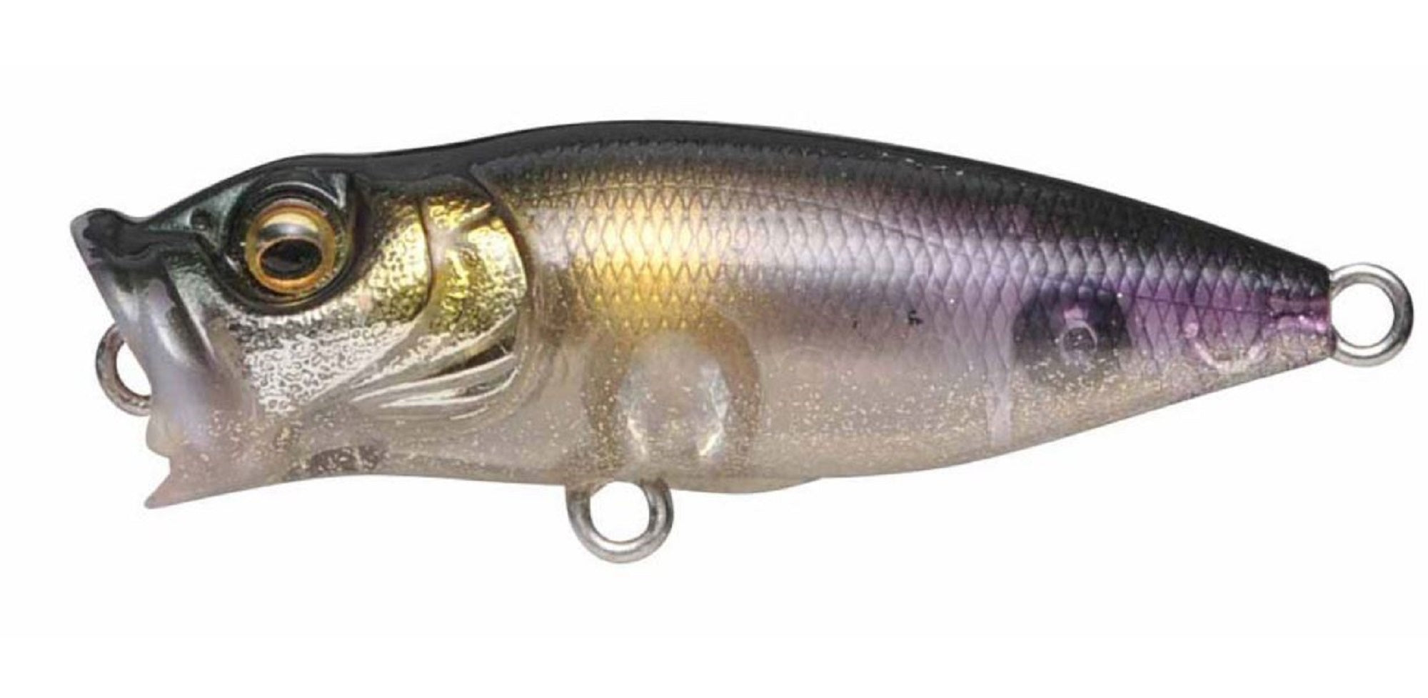 Megabass Pop X Baby 50 mm 3/16 oz Floating Lure See through Koayu (9106)