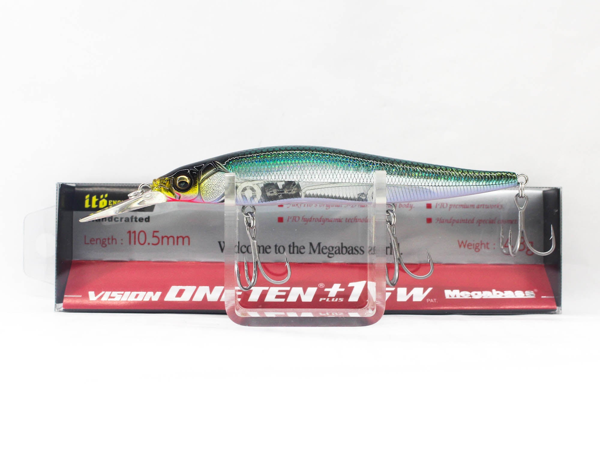 Megabass Vision 110 +1 SW Sinking Lure HT Cruise Green (1659)