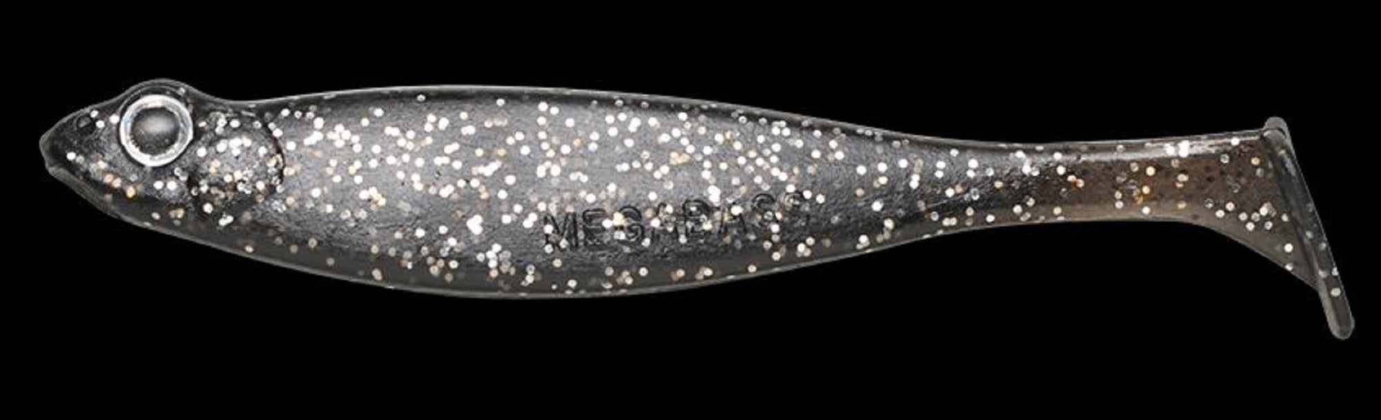 Megabass Soft Lure Hazedong Shad 3 Inches BK/Silver (1930)