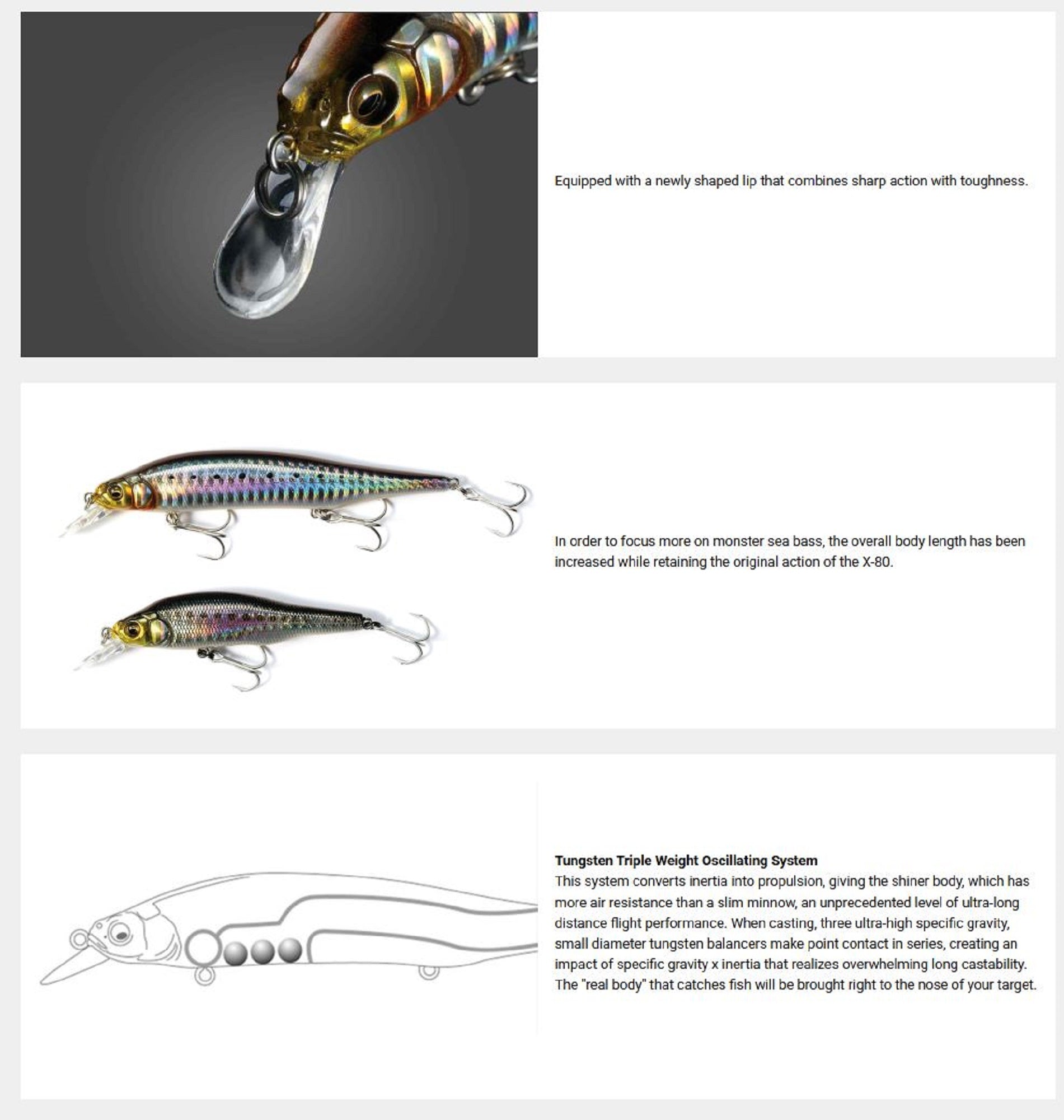 Megabass X-80 Magnum Sinking Lure GG Coral Pink Back GB (7055)
