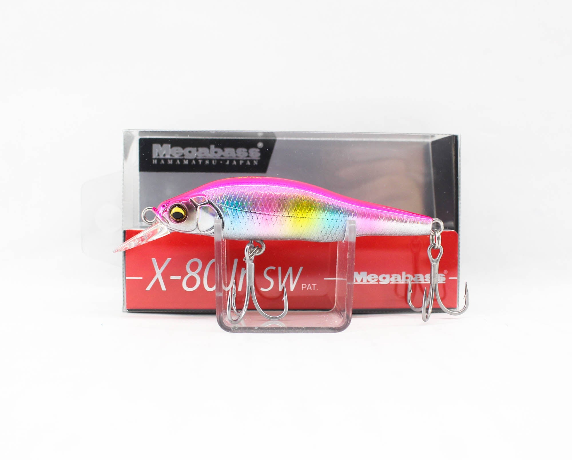 Megabass X-80 JR SW Slow Sinking Lure GG Pink Rainbow (1690)