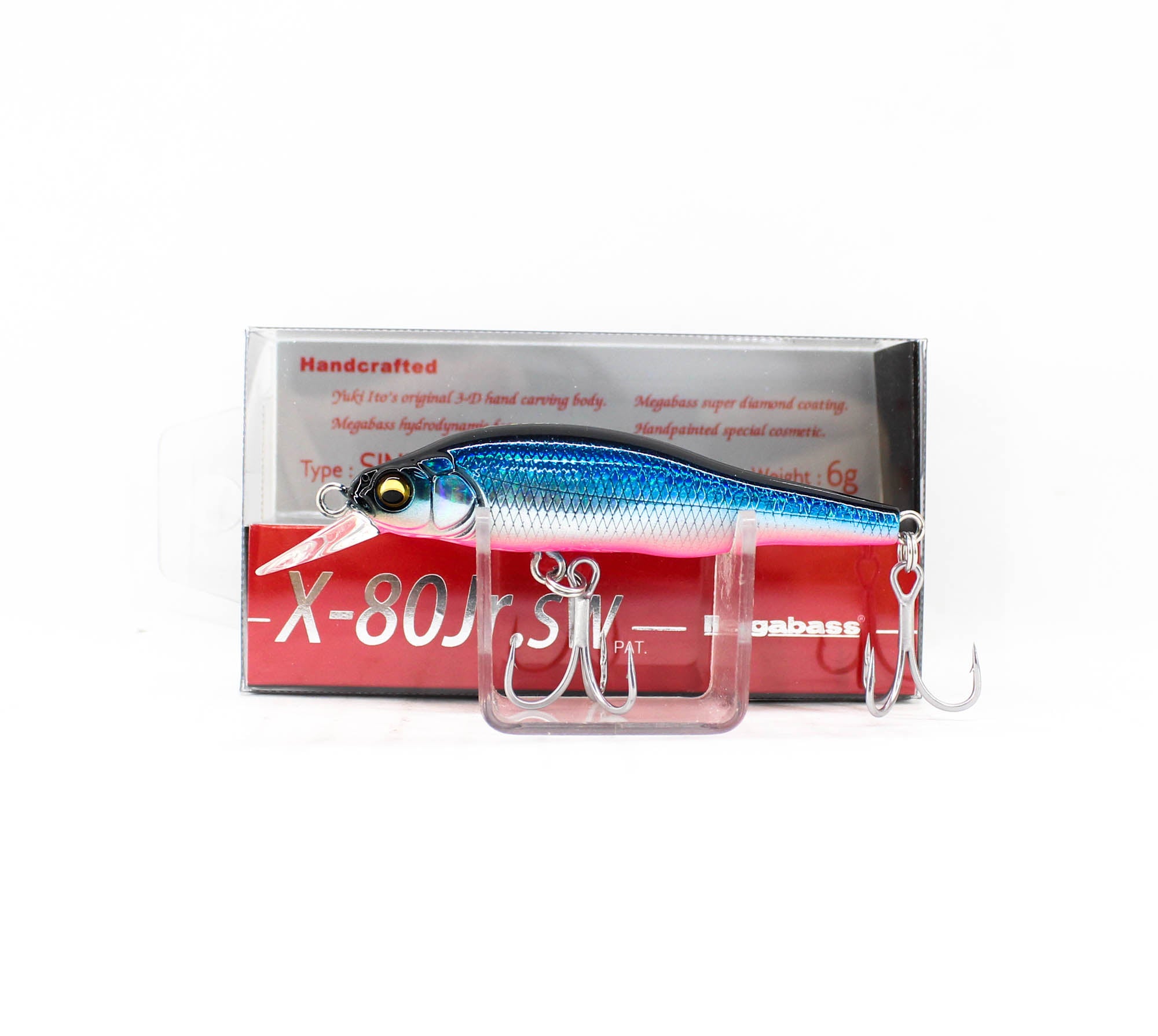 Megabass X-80 JR SW Slow Sinking Lure GG Blue Pink (1720)