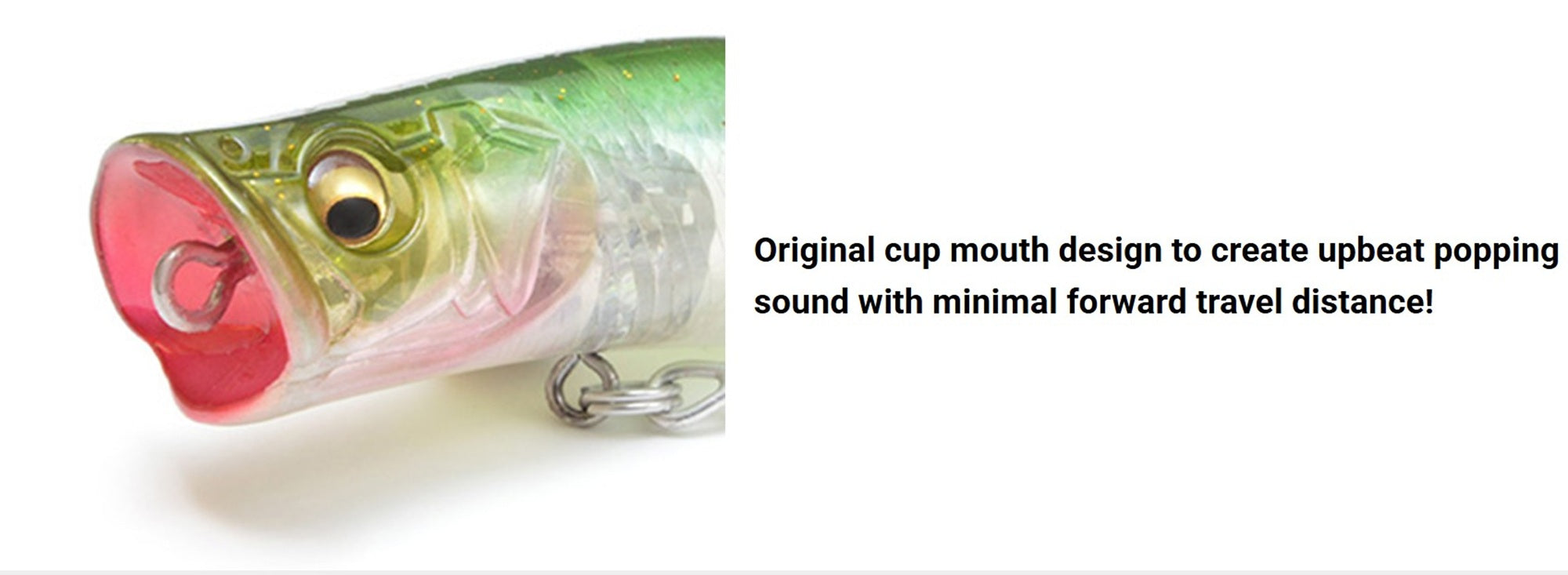 Megabass Popping Duck 60 mm 6.5 grams Floating Lure GP Seethrough (5068)